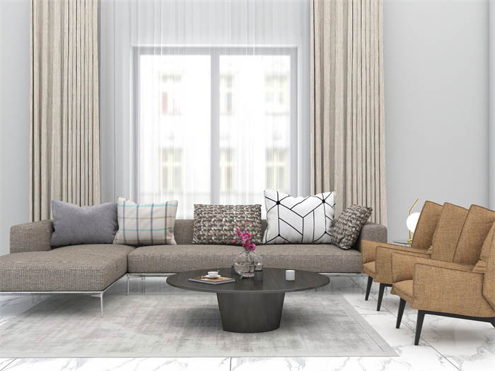 客厅如何搭配简欧风格窗帘，客厅窗帘颜色选择小技巧