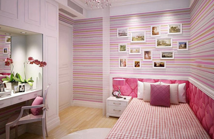 卧室一面墙贴壁纸  卧室壁纸只贴一面墙