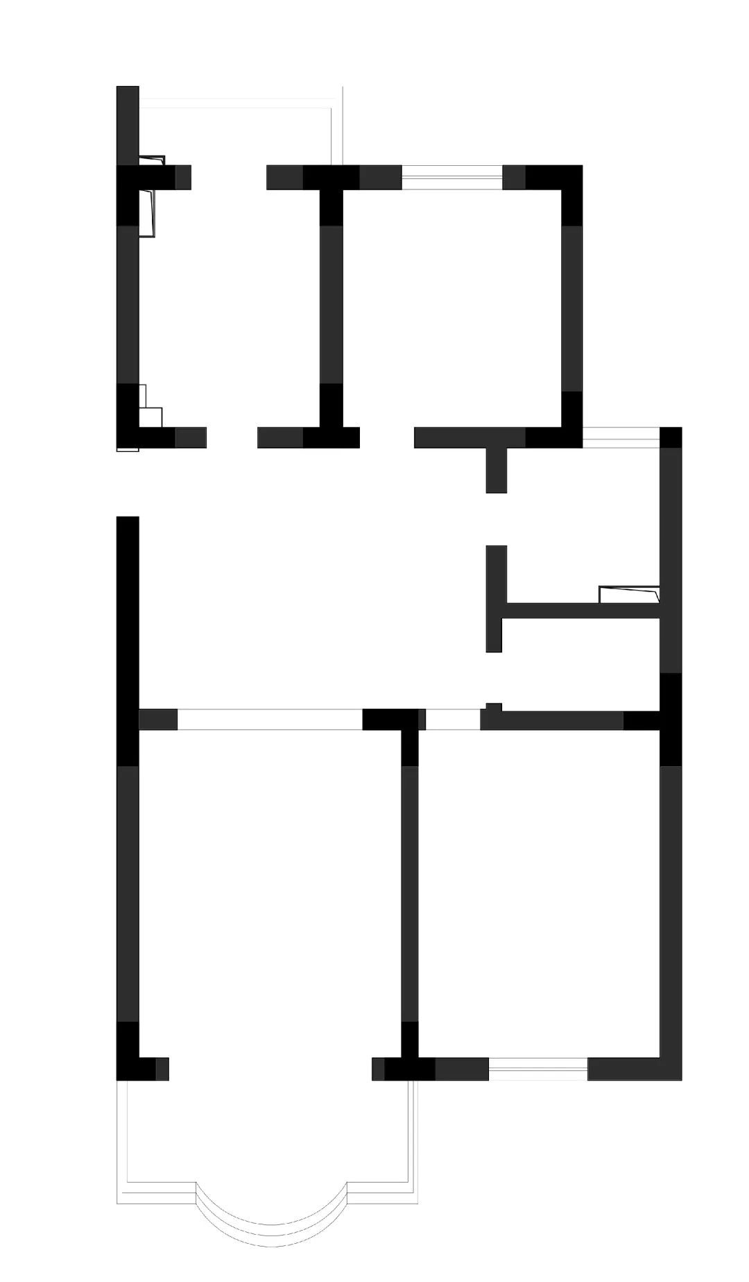 二层楼房设计图：外置楼梯方案揭秘