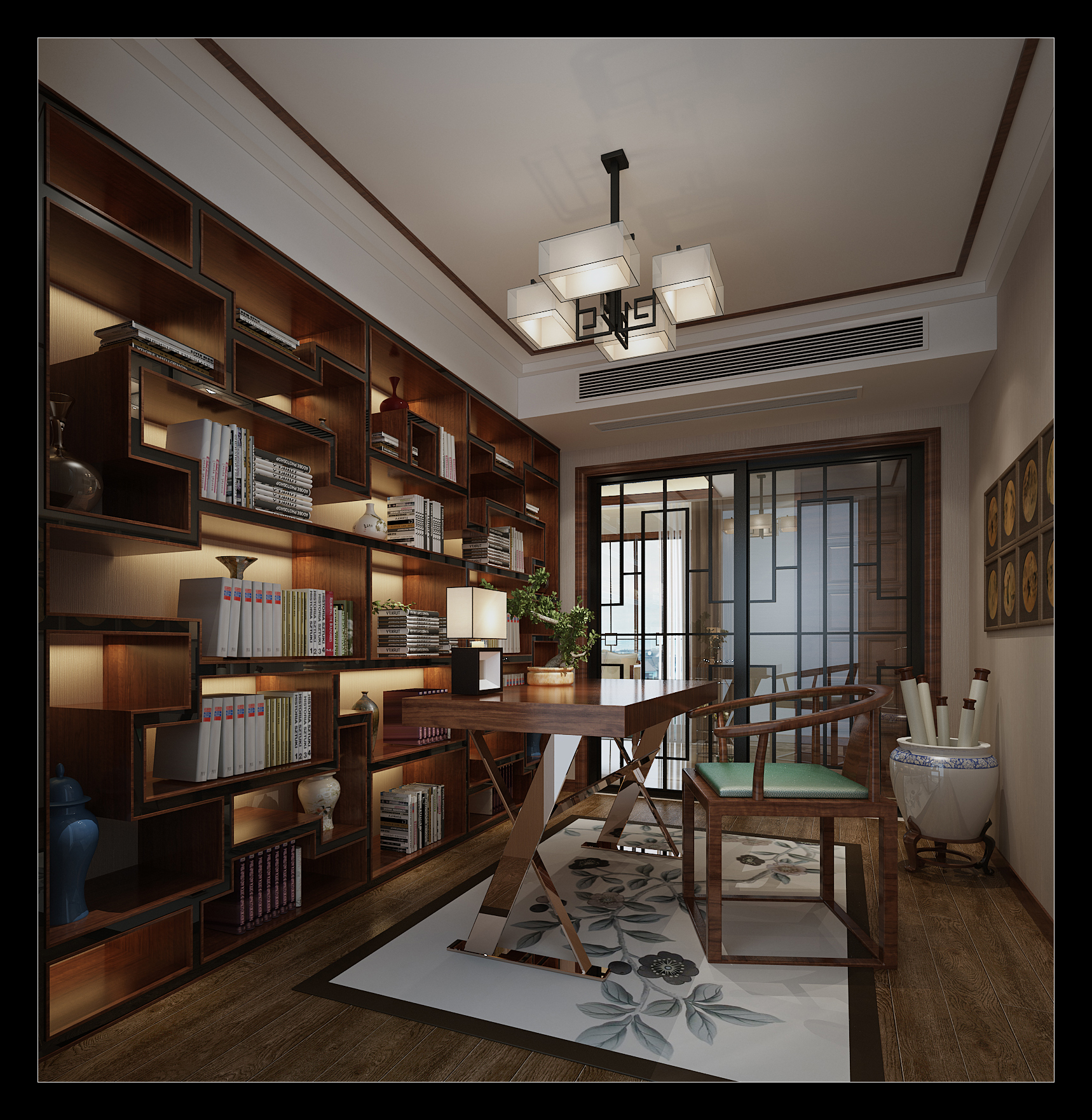 图书馆楼梯平面图设计方案与细节解析