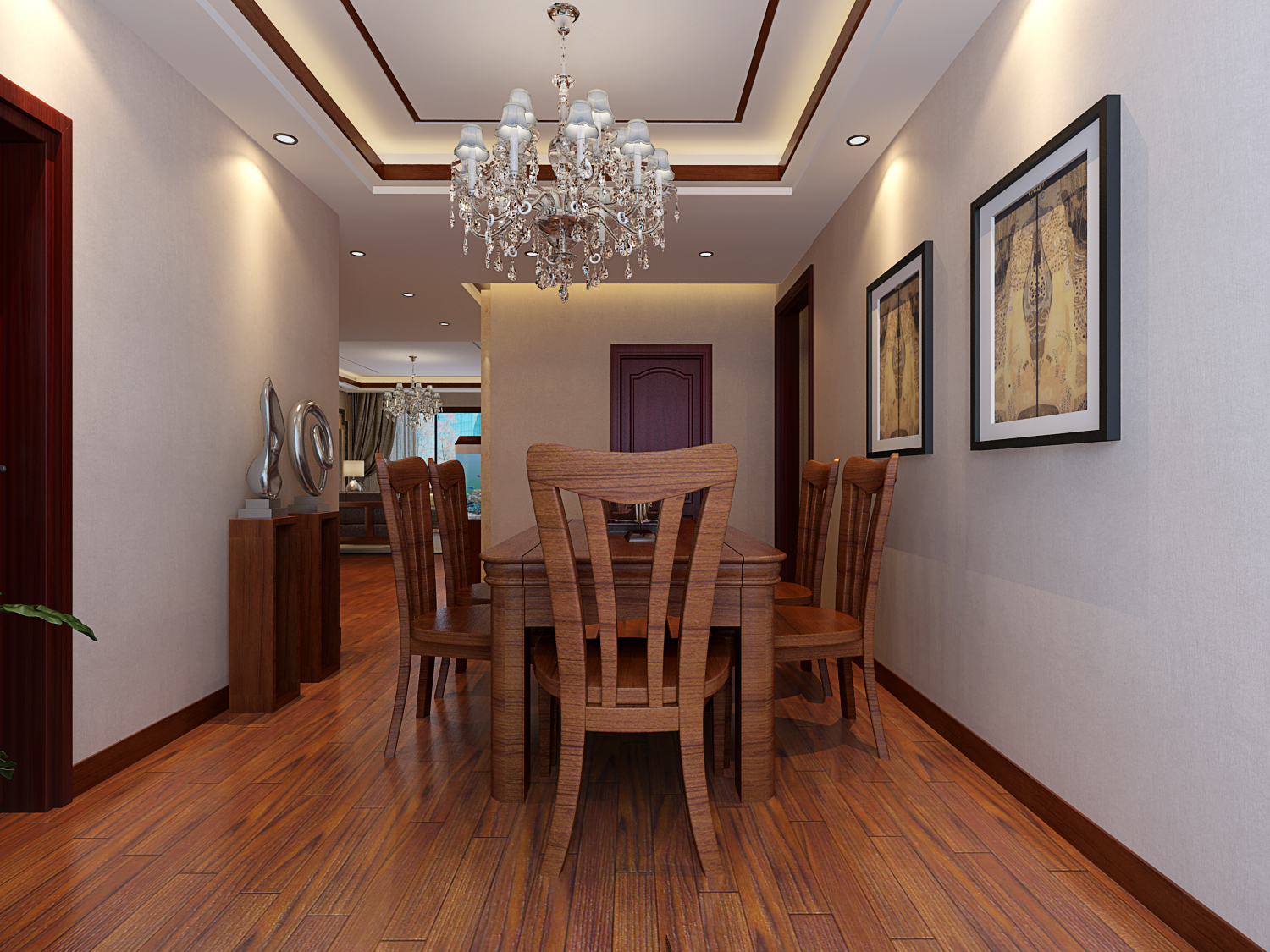 通铺木地板效果图：提升空间感和温暖氛围的理想选择