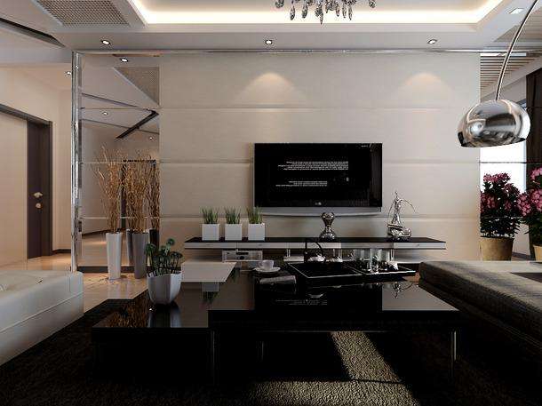 不锈钢板上墙效果图：现代家装新选择