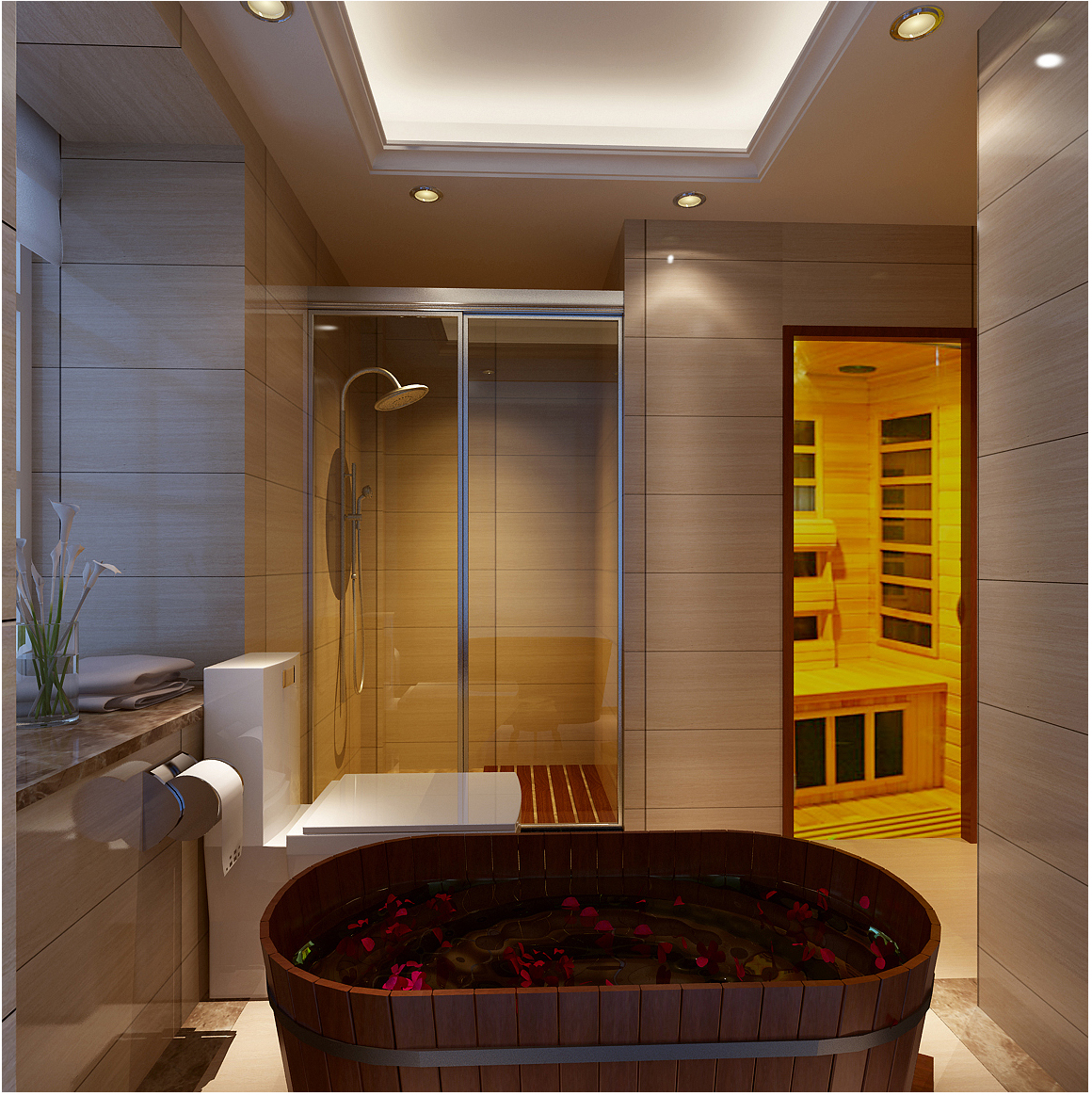 高端养生馆装修风格图片欣赏，低调奢华的设计灵感