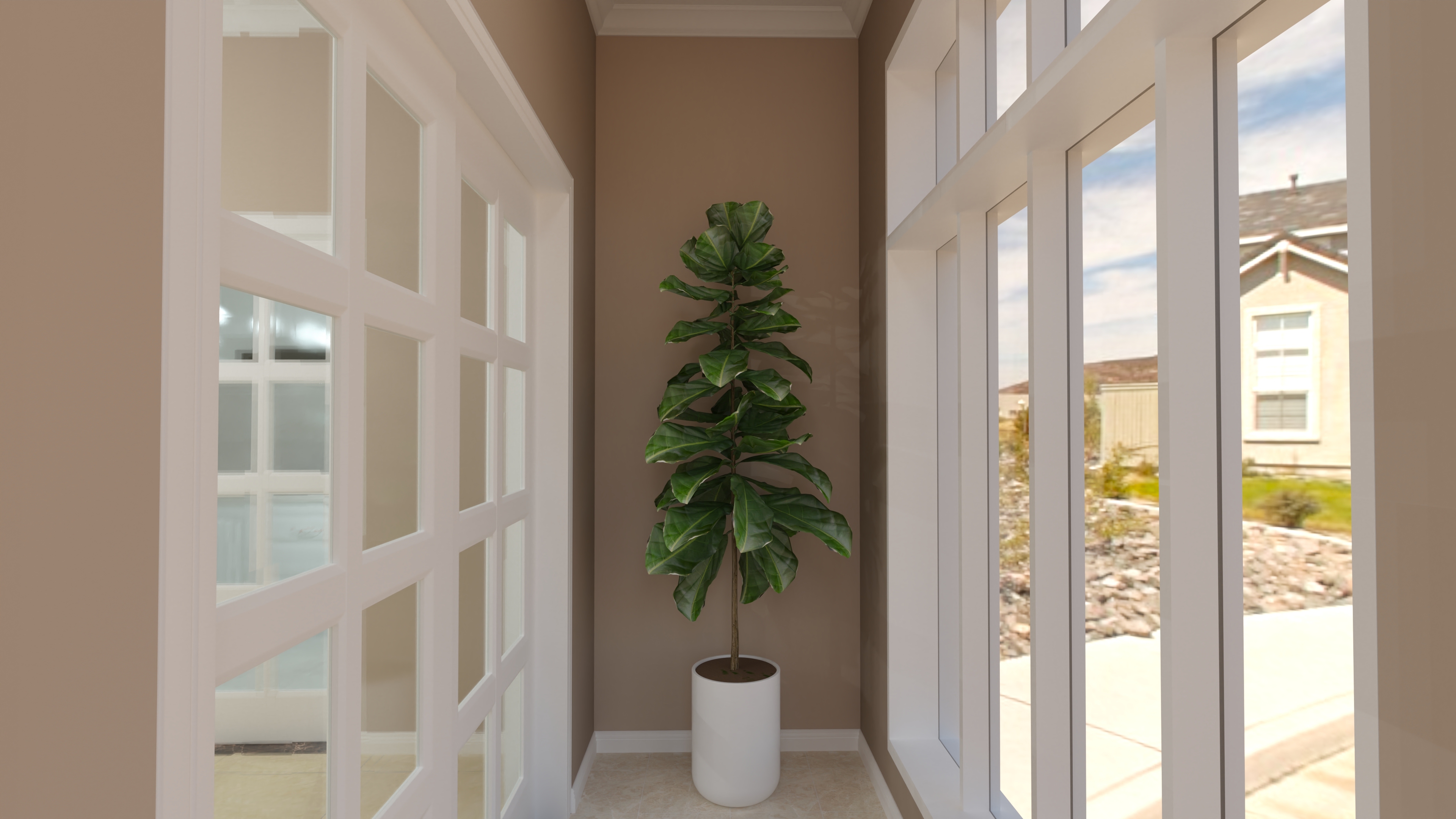 绿植摆放效果图，打造高颜值家居环境