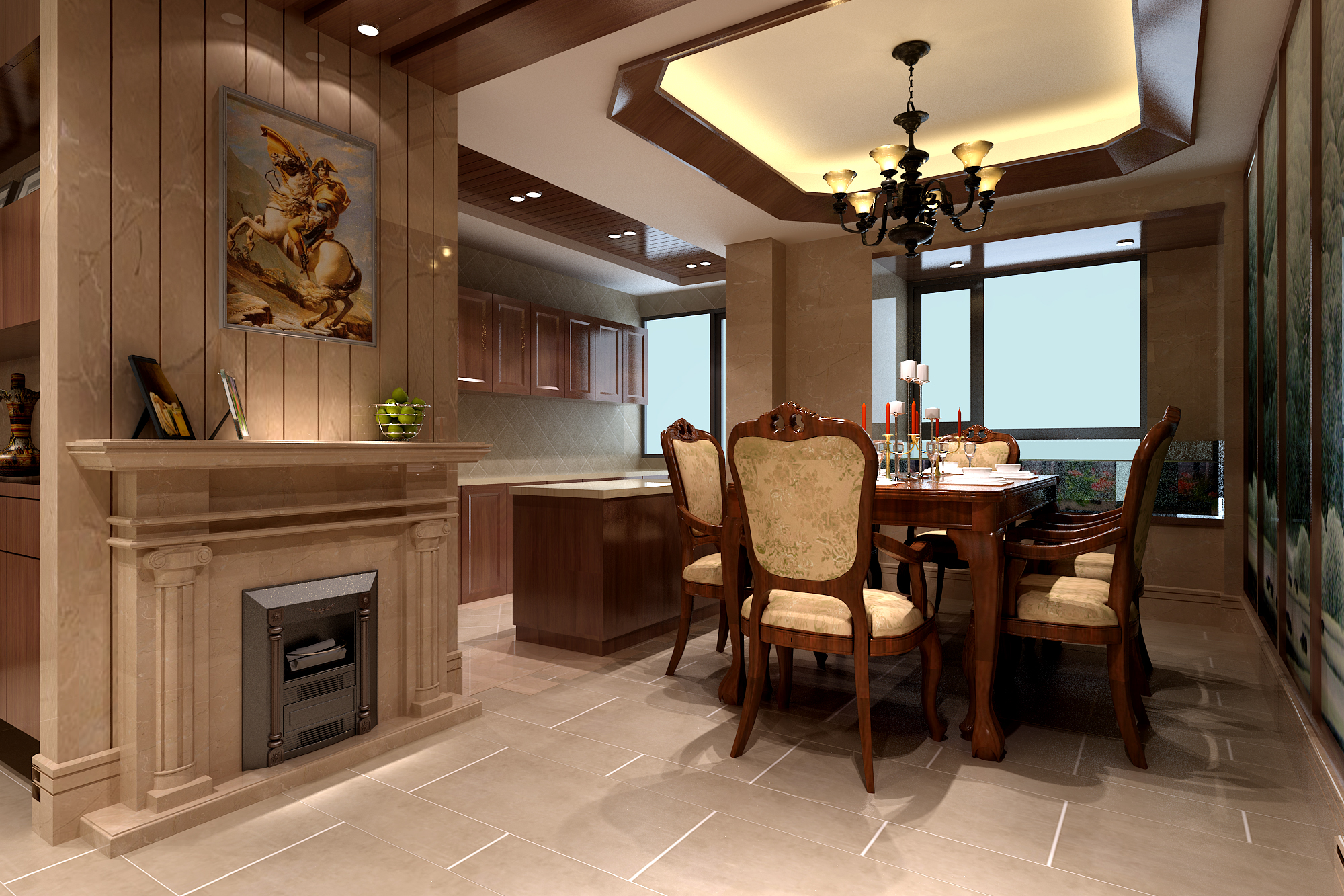 别墅厨房外置设计，美观与实用兼备