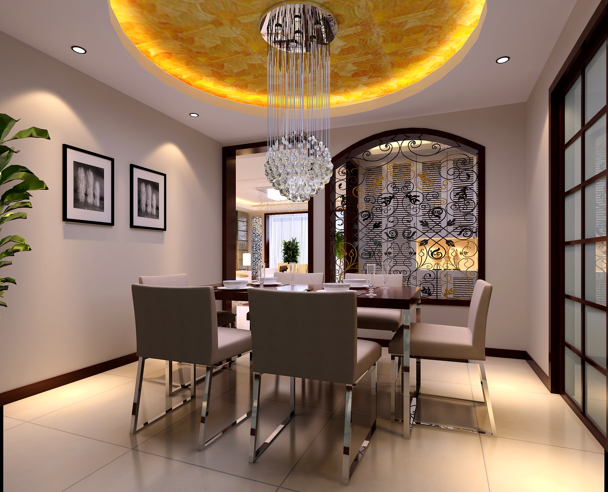 美食街天花效果图灵感集锦，打造极致设计之美