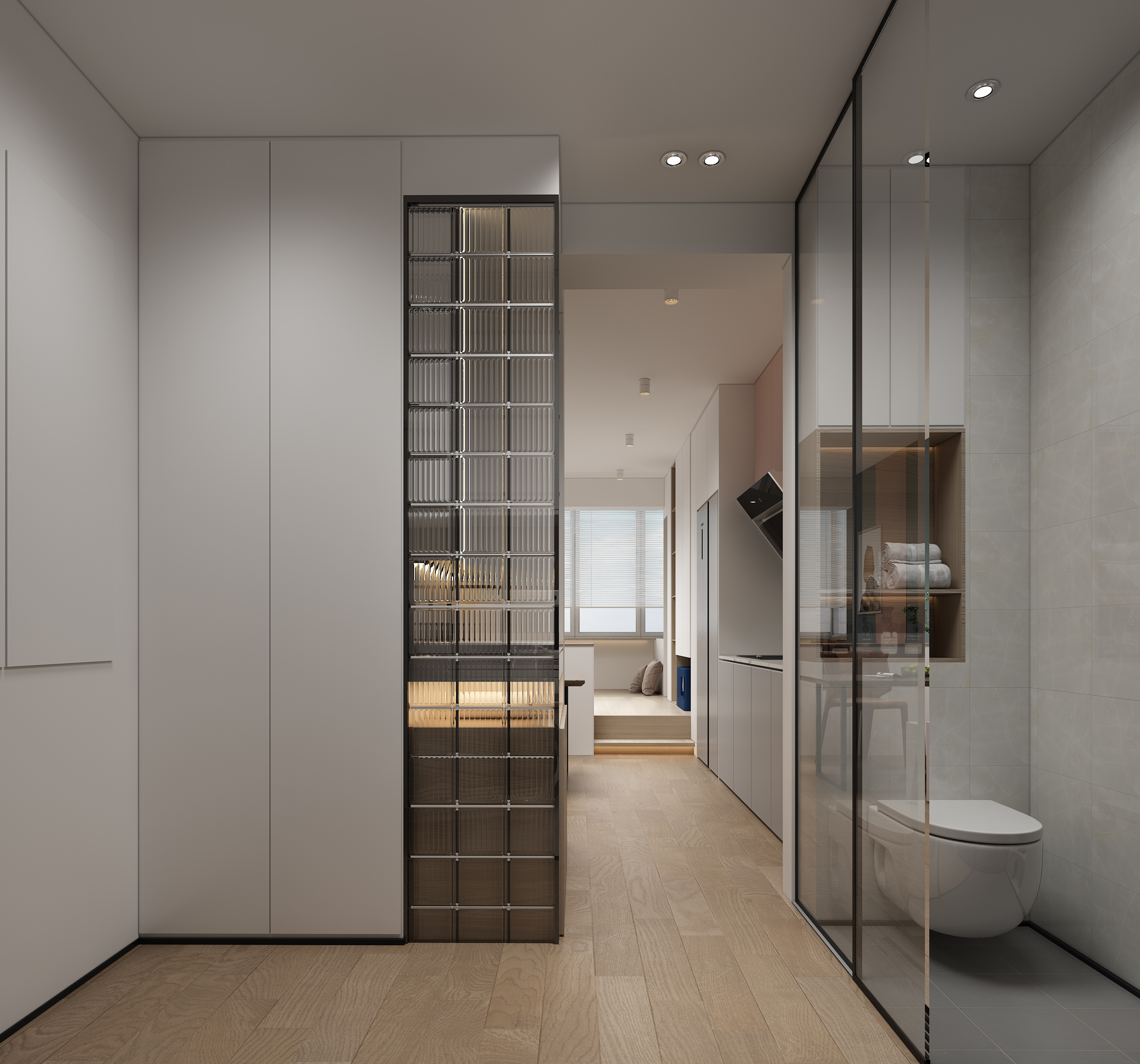 60m²现代风小公寓，暖色调融入自然清新小元素，满满的温馨感