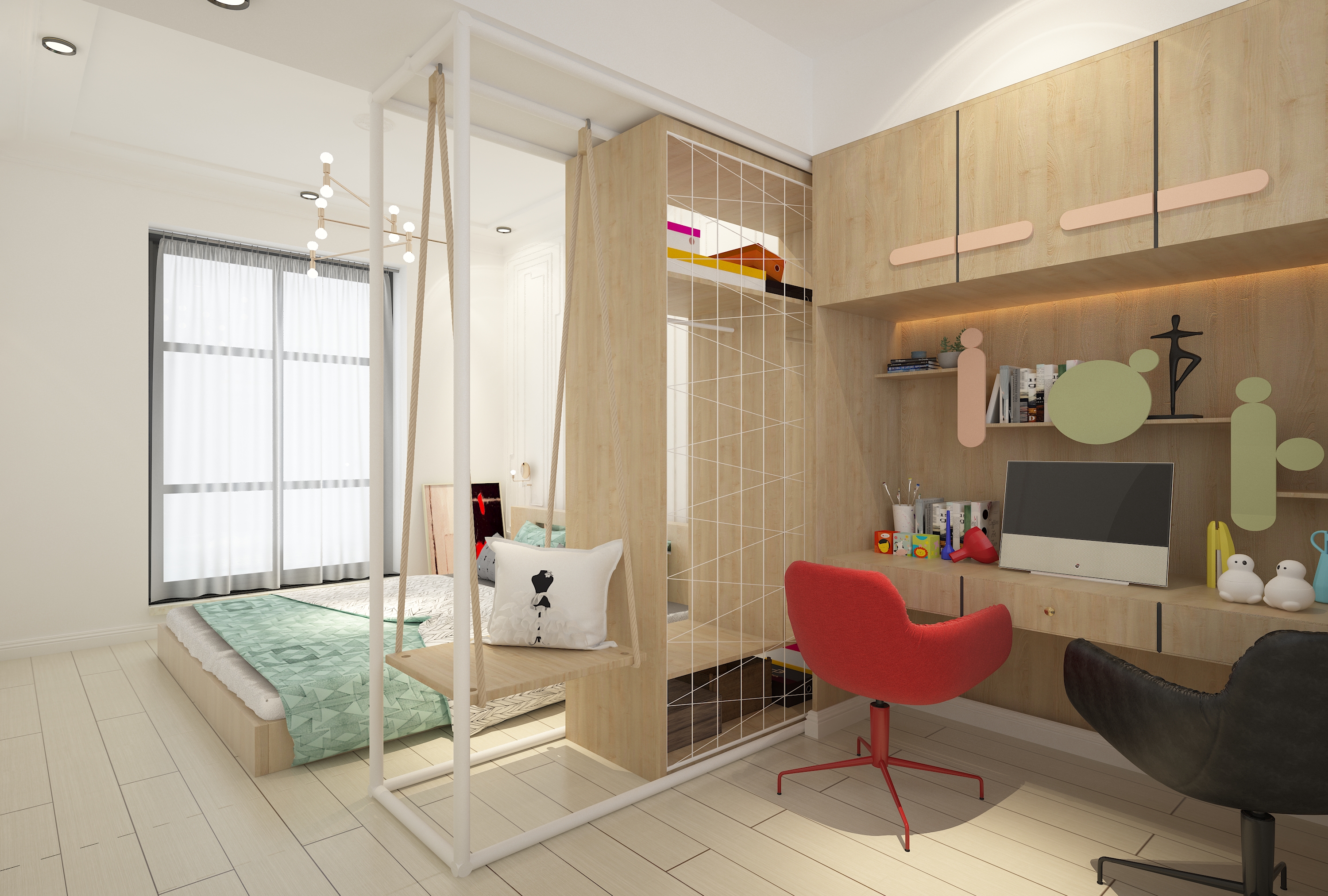 一室一厅一厨一卫装修效果图设计方案