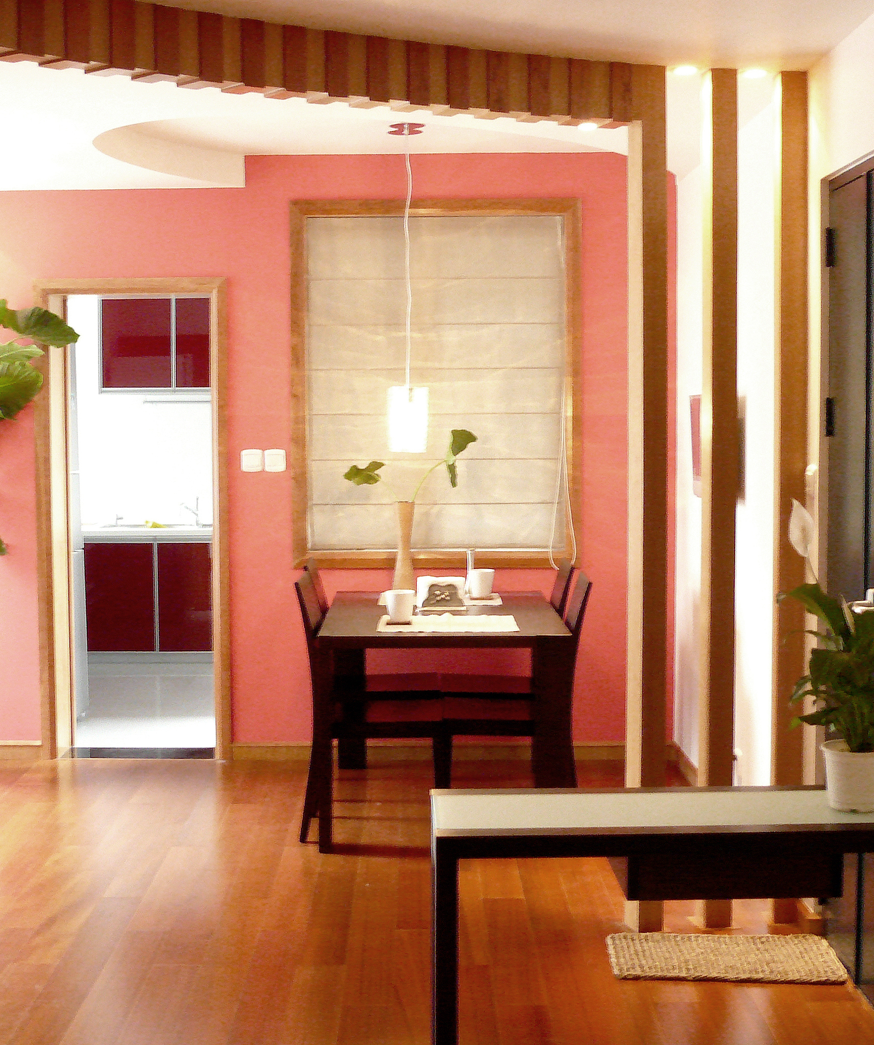 红墙装饰效果图：优雅与个性的完美结合