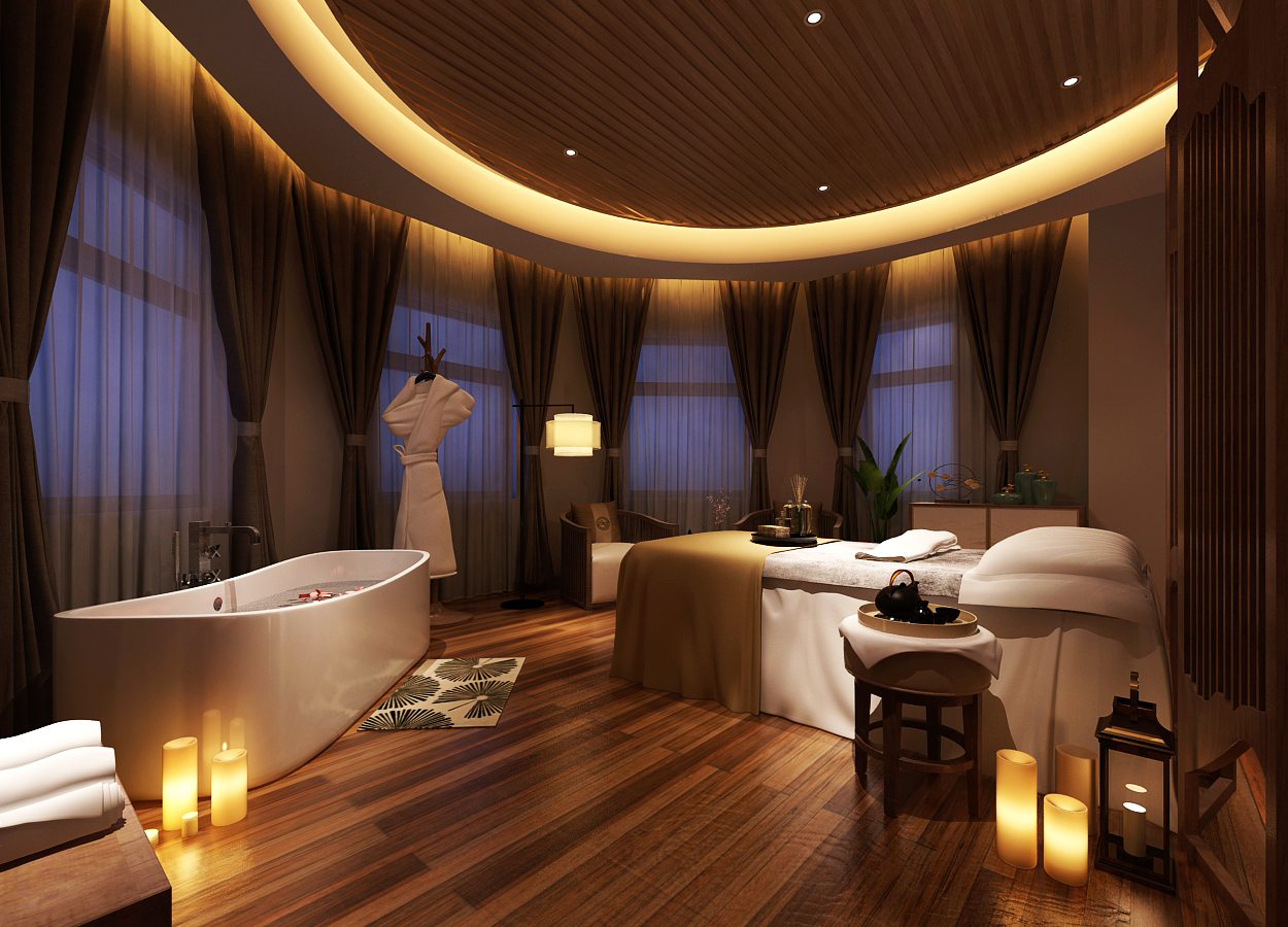 高端养生馆装修风格图片欣赏，低调奢华的设计灵感