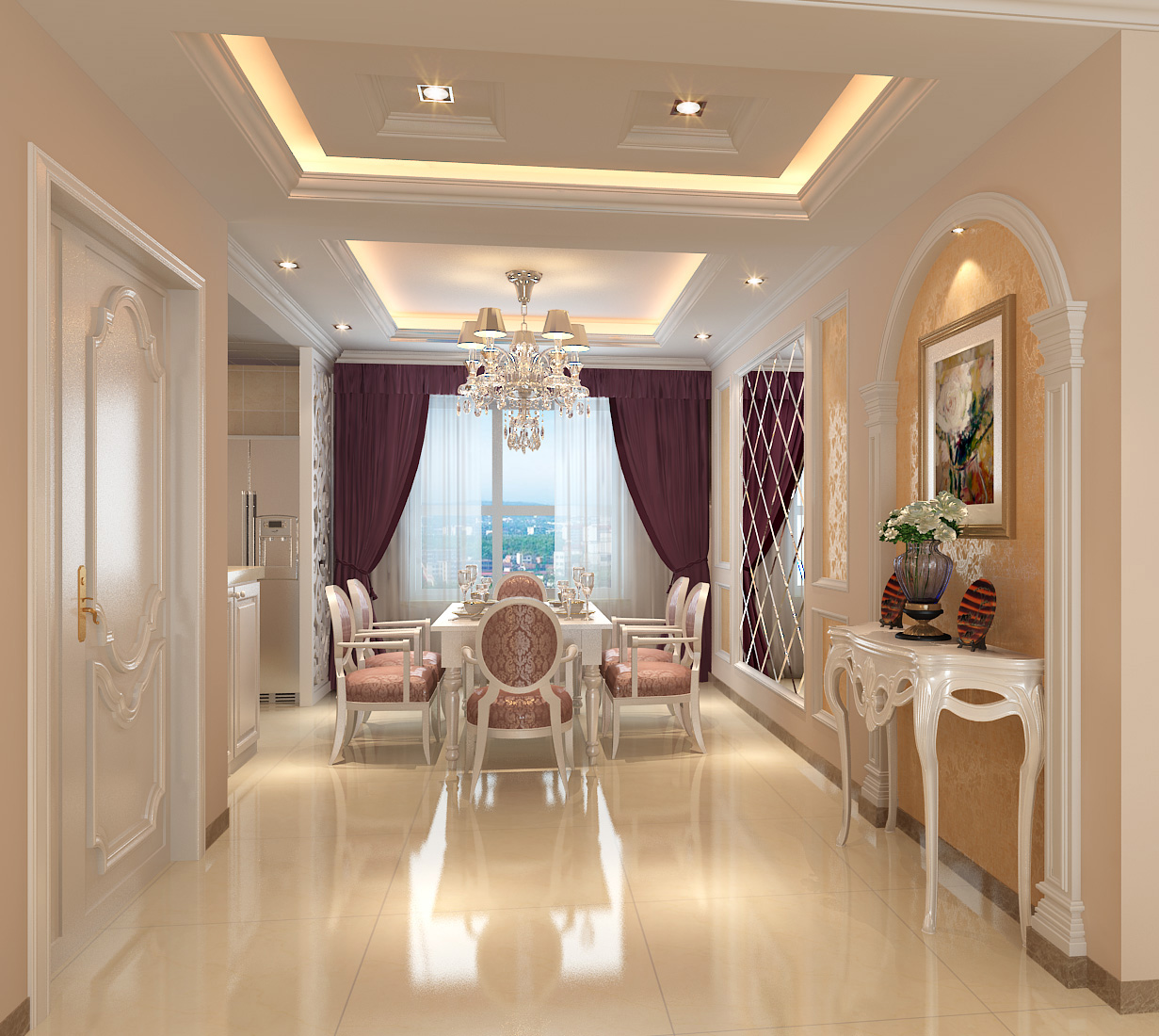 结婚长廊设计效果图，让浪漫从第一步开始