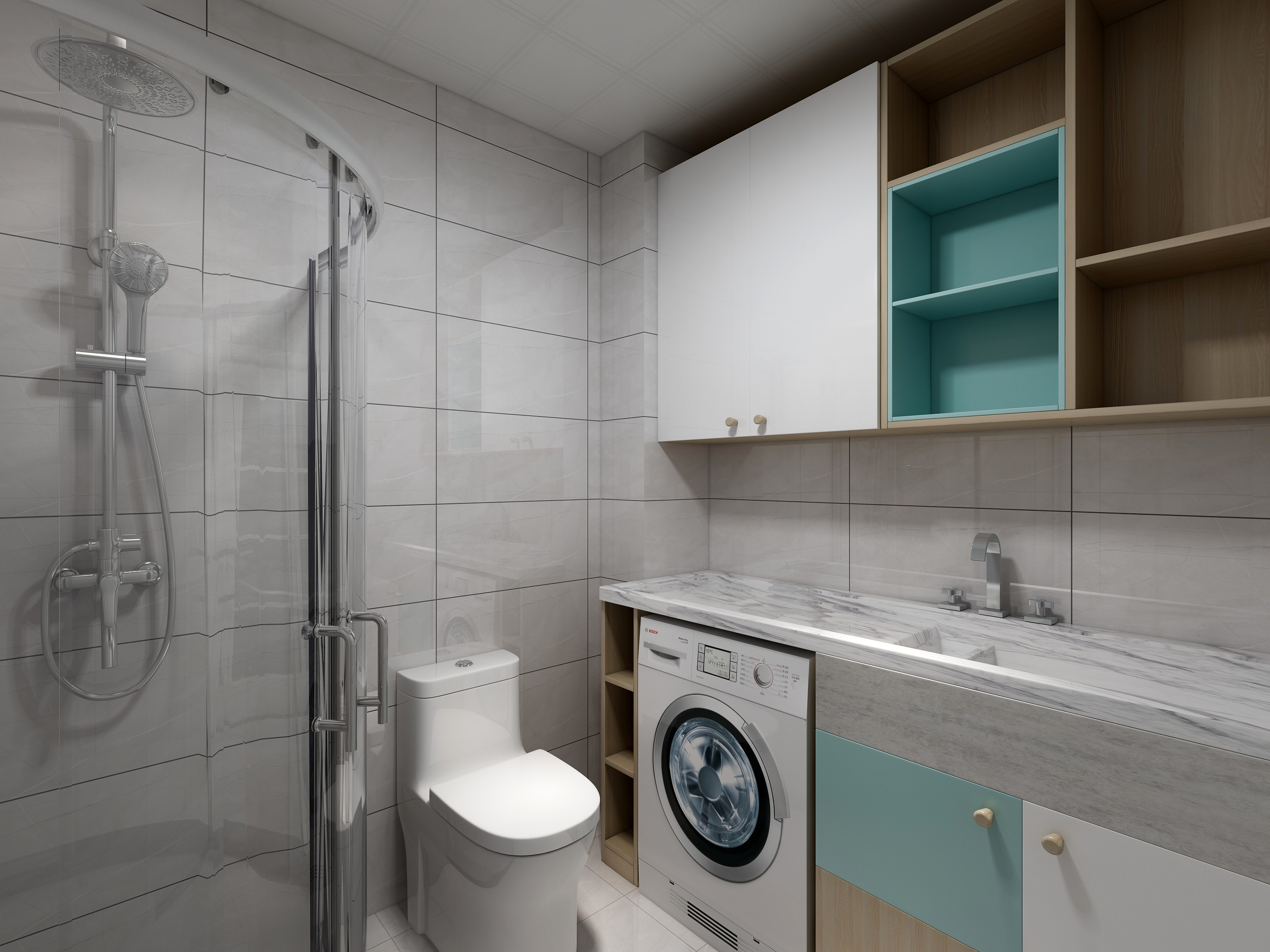 精选楼房厨房下水道设计效果图，全方位解决厨房排水难题