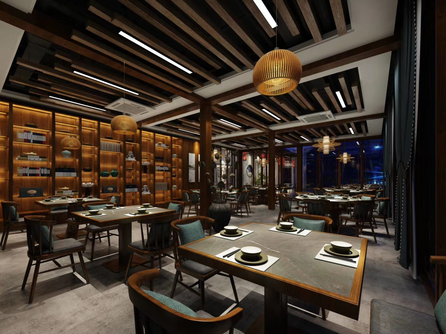 菁山麻辣烫装修效果图灵感及设计推荐