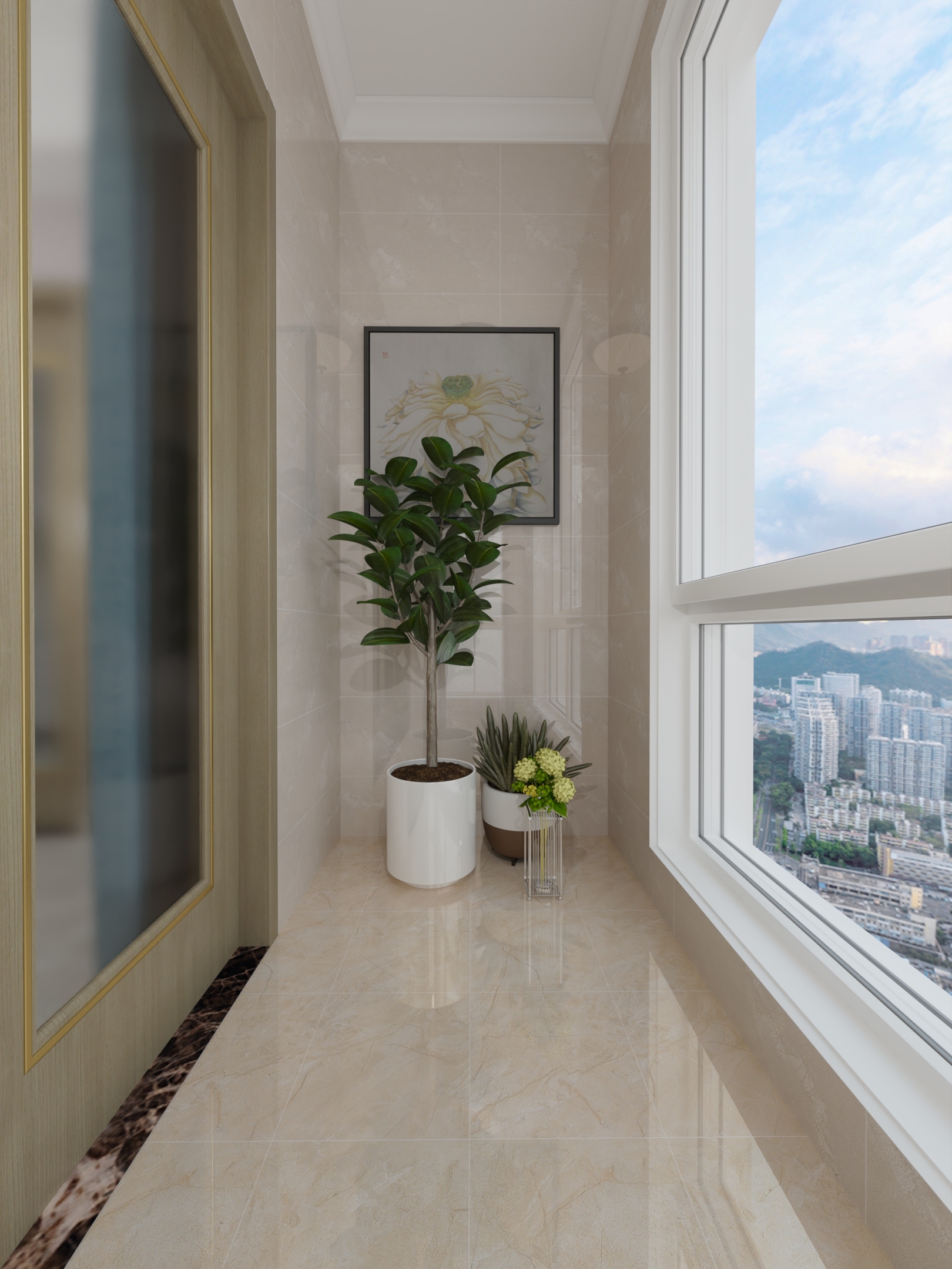 窗台石效果图：打造家居简约与质感的完美结合