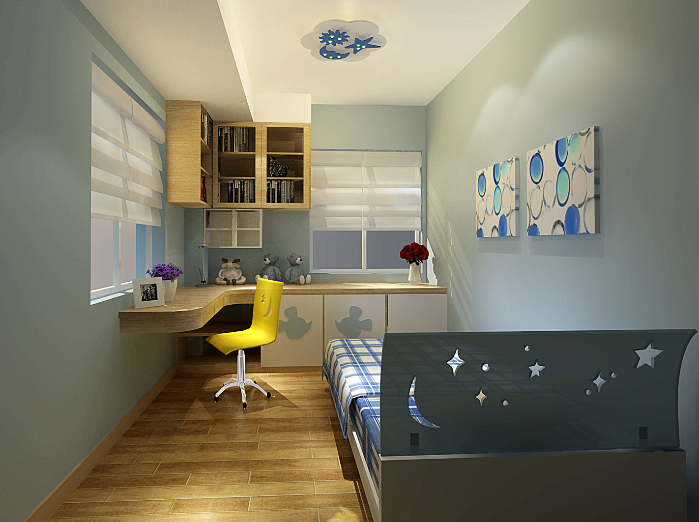 蓝星灰玻璃效果图欣赏与设计灵感