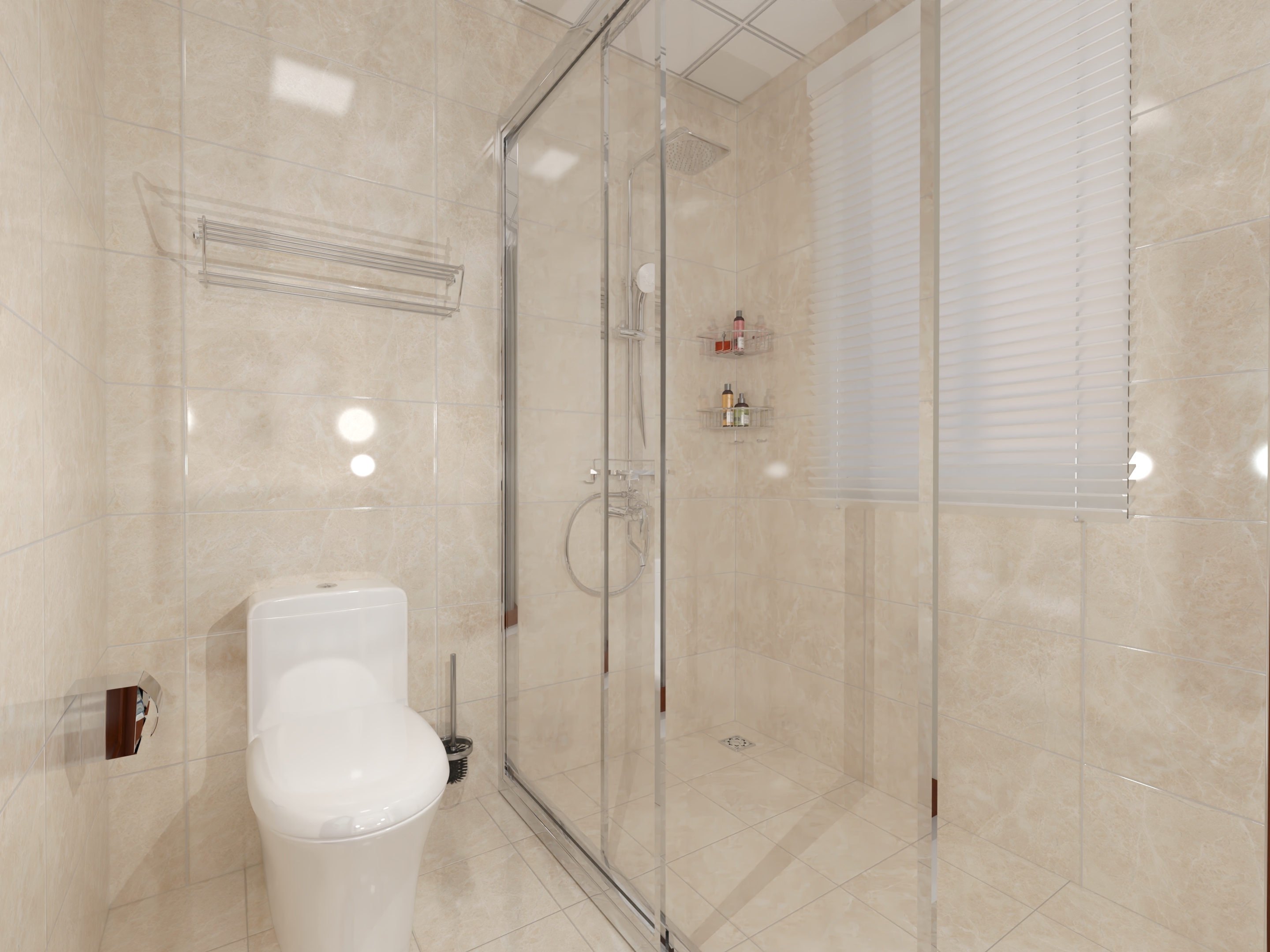 卫生间淋浴房地面装修效果图设计指南