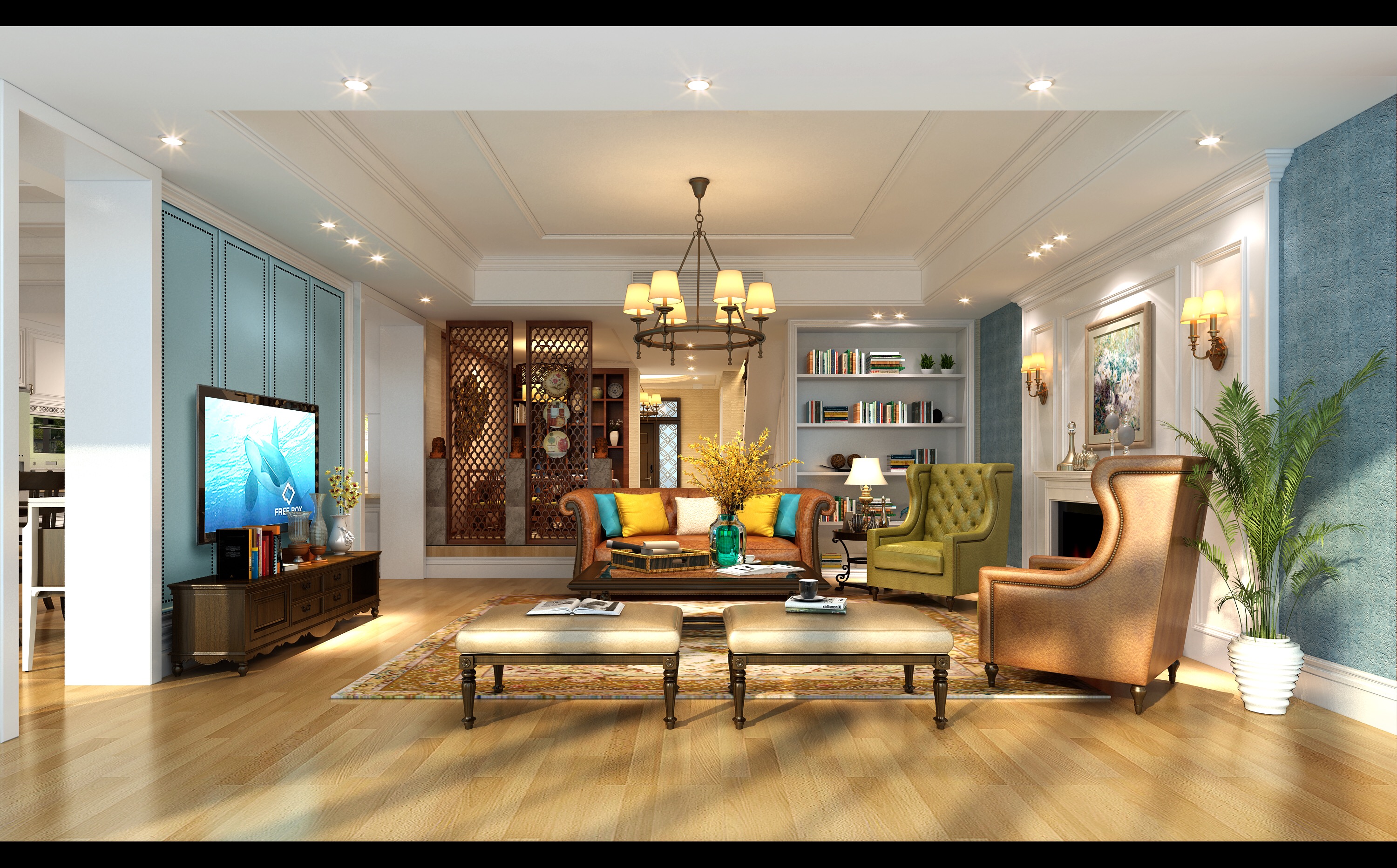 打造横厅最适合的颜色搭配方案