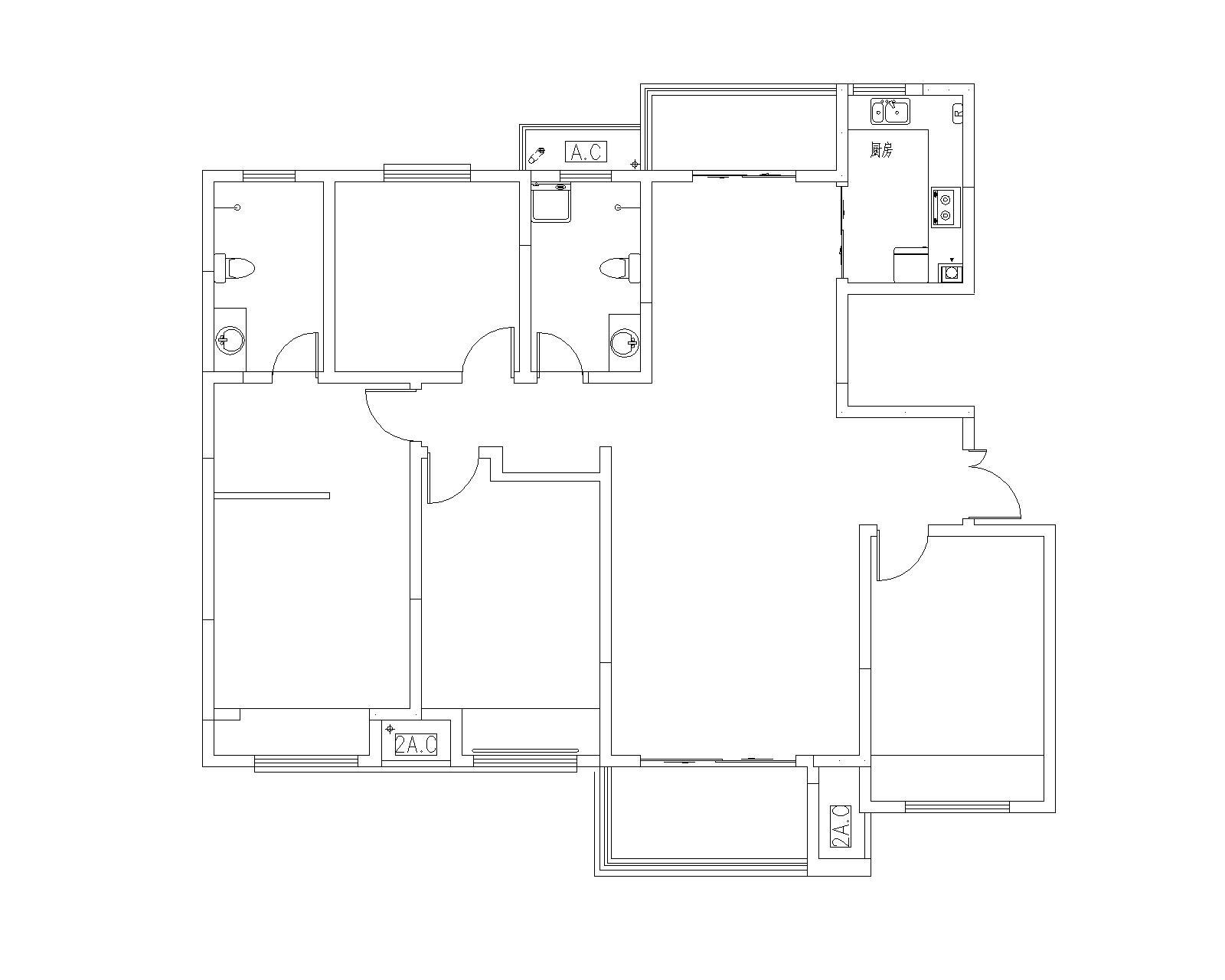 一房变两房水电设计图详解：空间巧妙利用的理想方案
