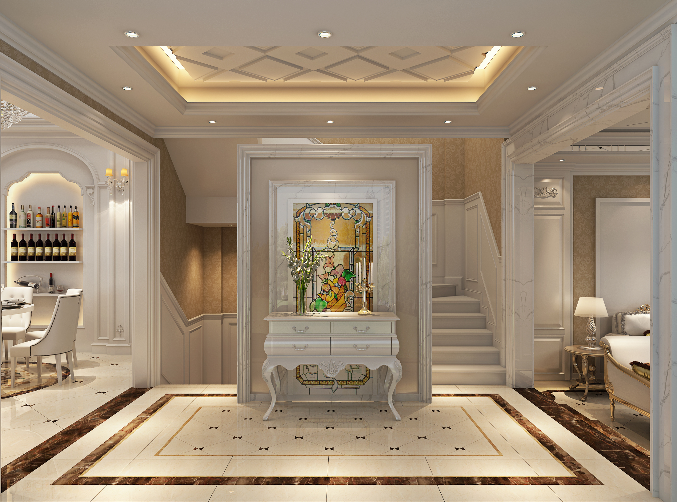 二层罗马柱别墅外形设计灵感与效果图解析