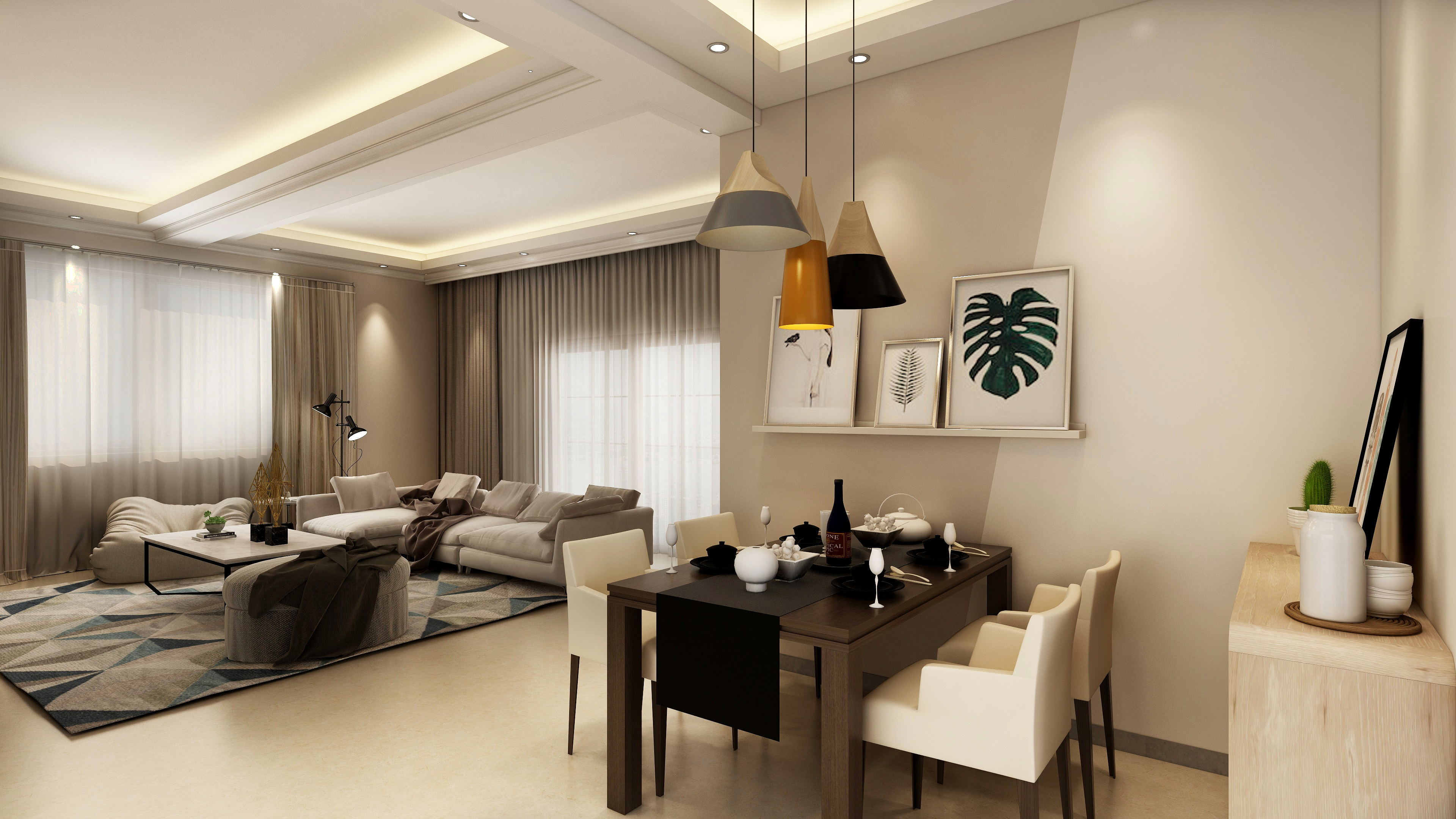 四室二厅二卫户型解析及装修设计灵感