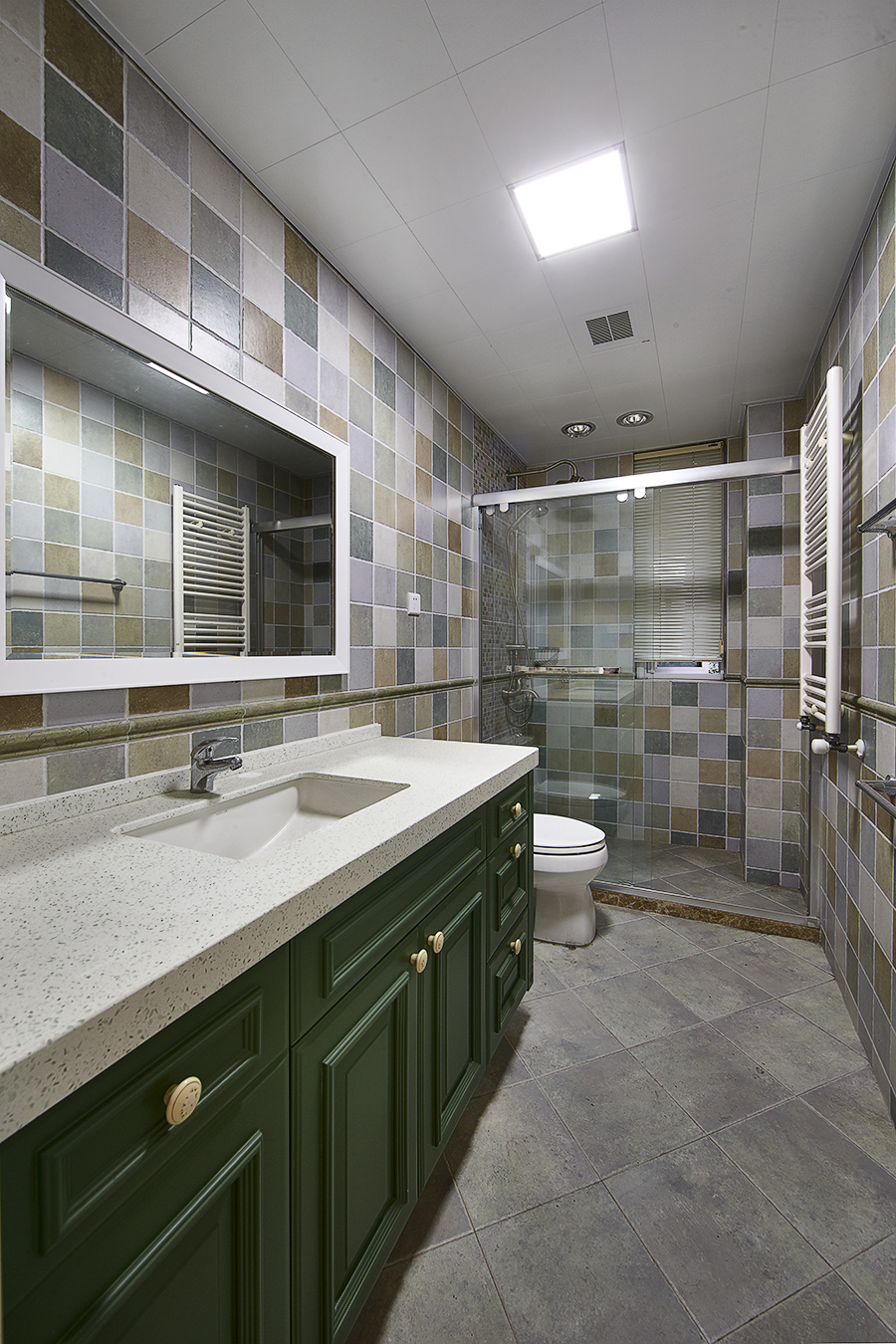 暖灰地砖效果图设计解析，让家更温馨高级