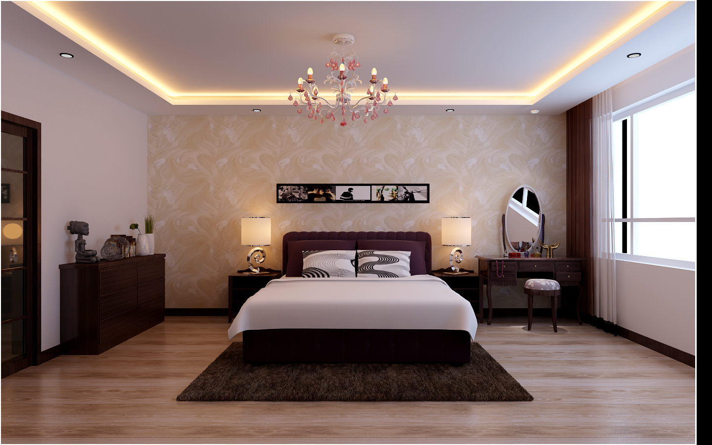 主卧灯具效果图大赏：打造理想睡眠空间的照明方案