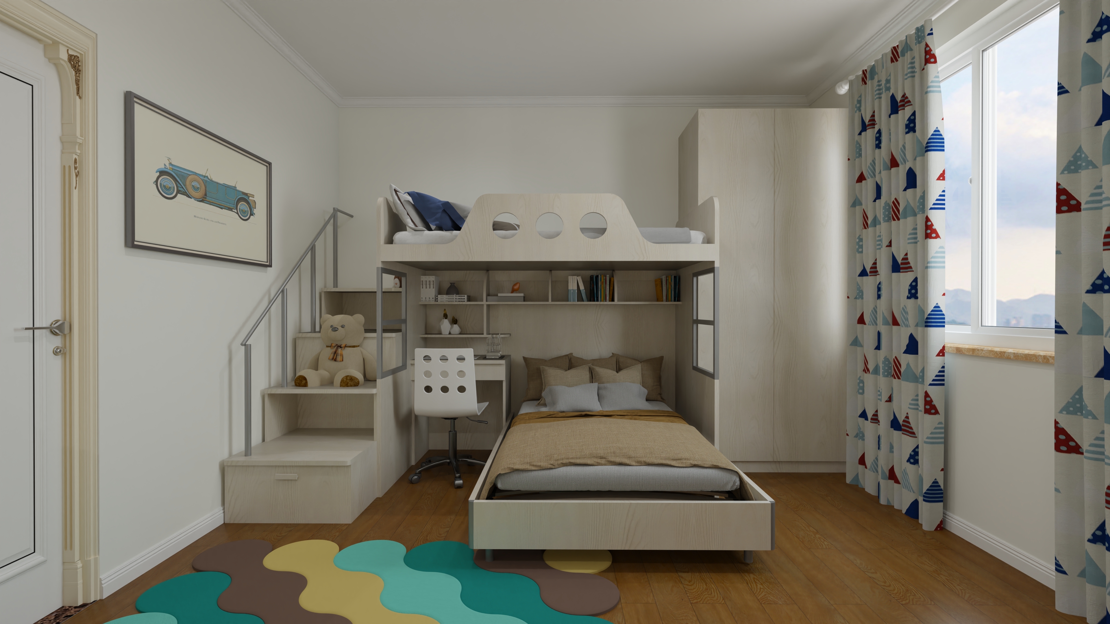 小空间卧室布局：2米宽也能舒适又美观