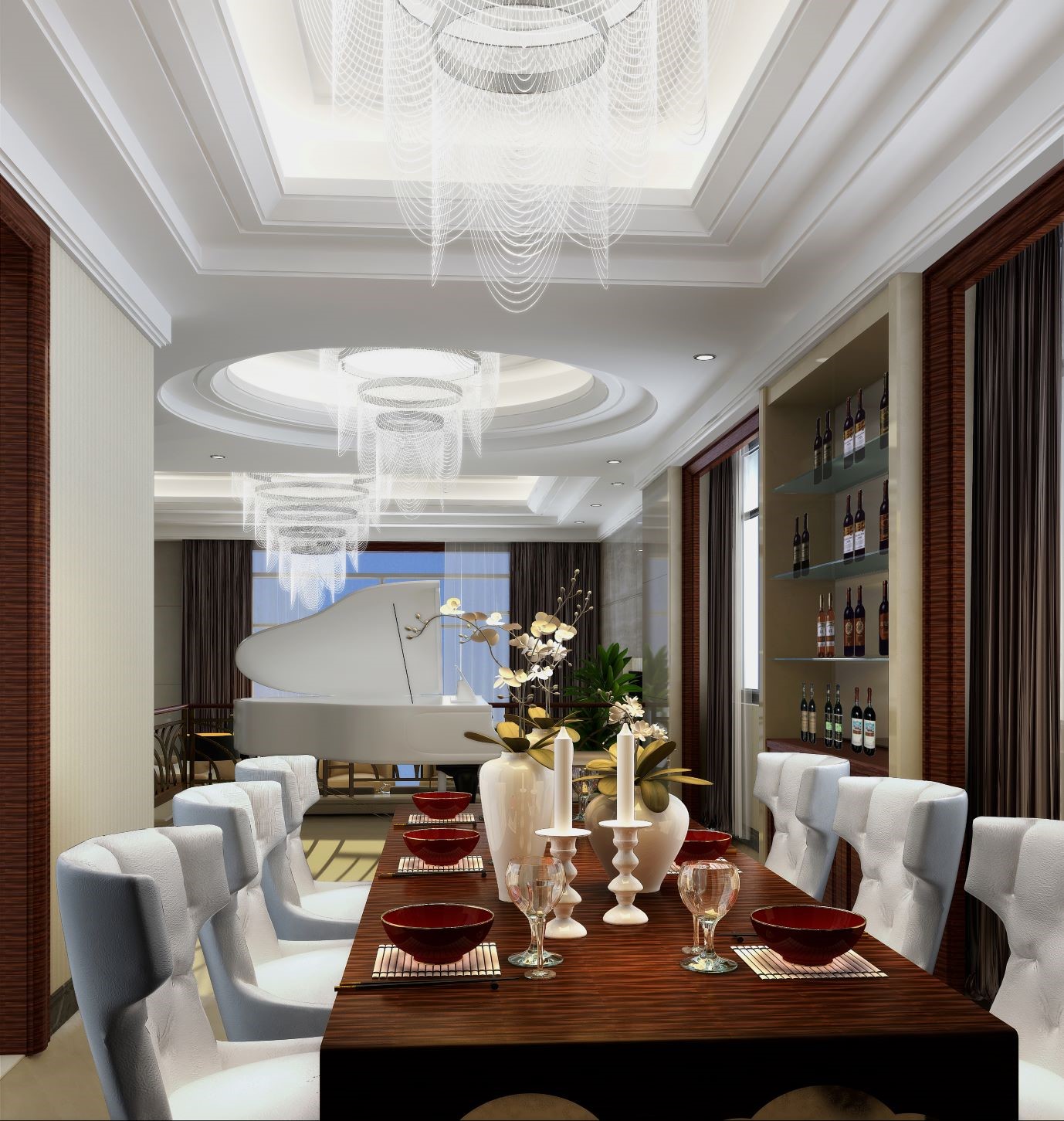 理发店顶灯效果图精选设计方案