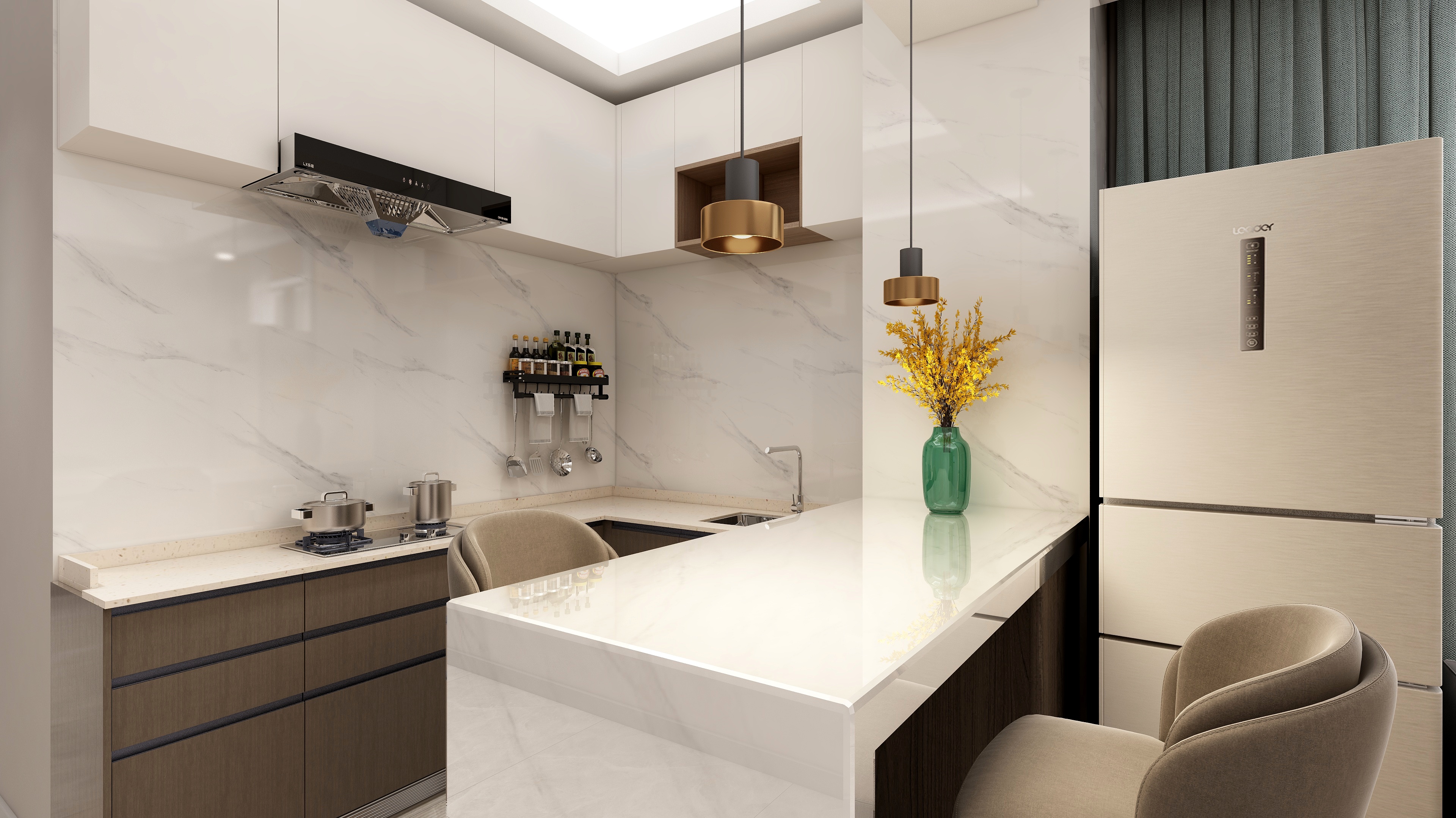 羊肉展示柜案板效果图设计方案与灵感