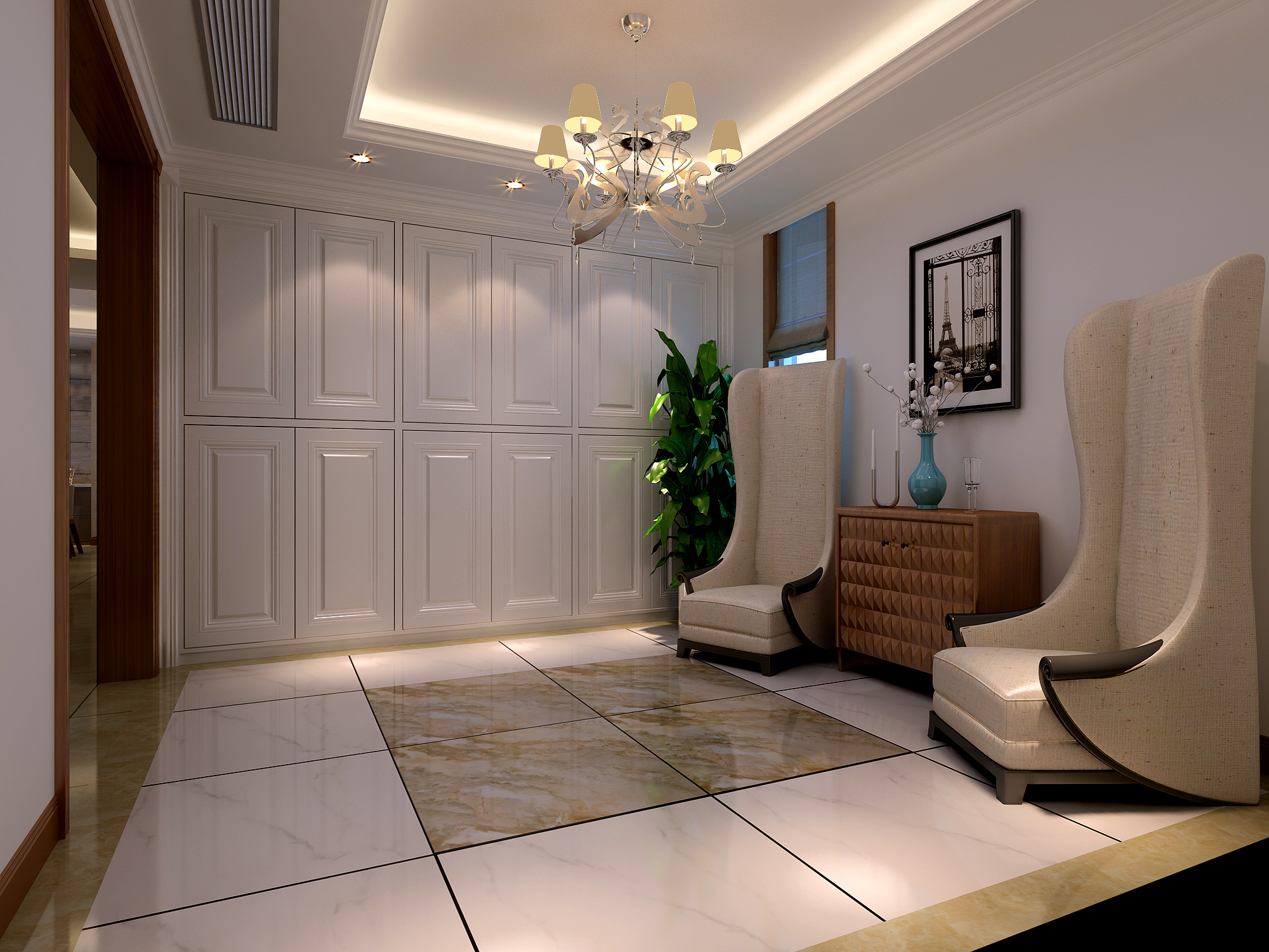 观光电梯别墅客厅设计效果图欣赏