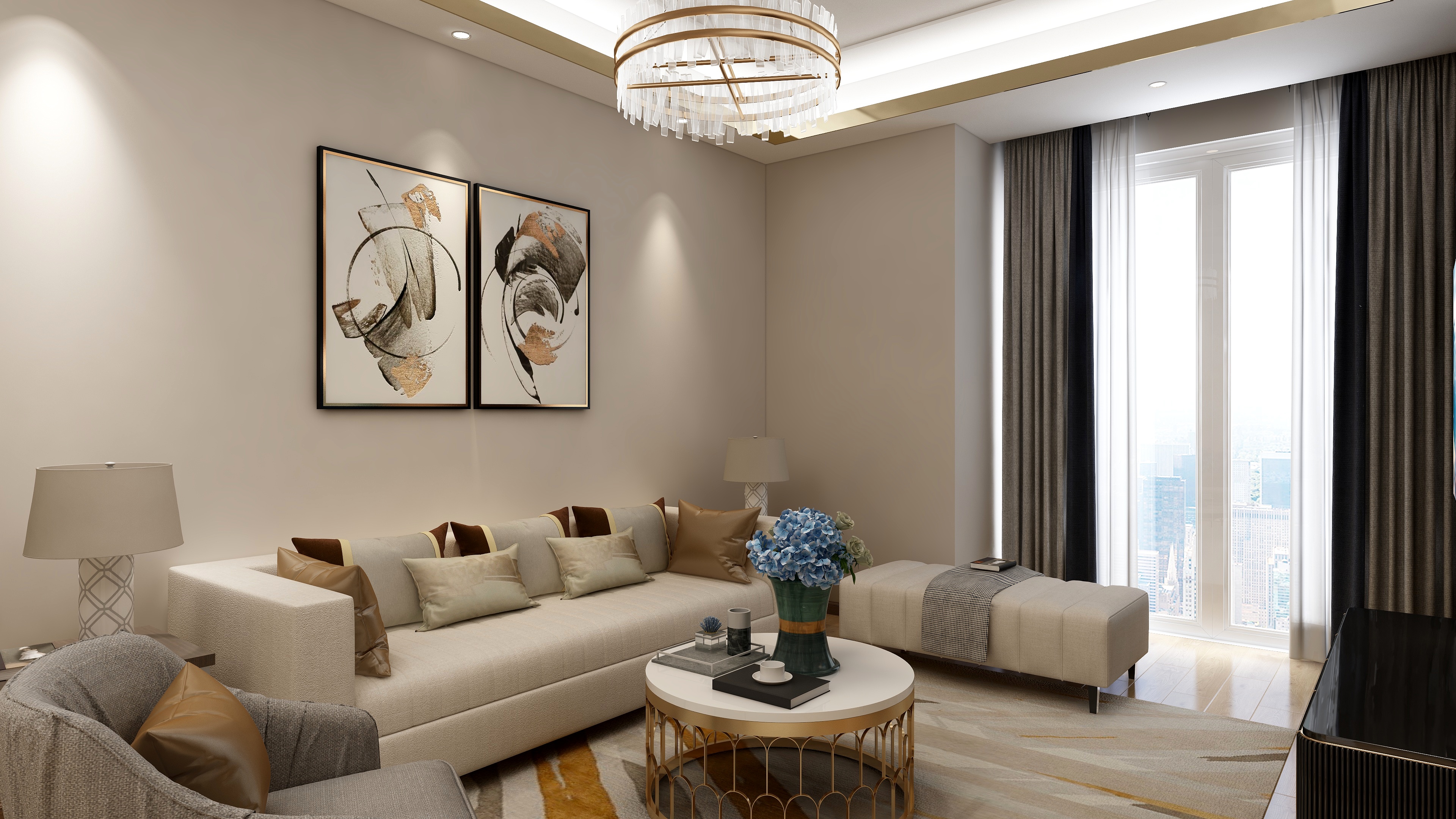 客厅沙发背景墙挂字画的创意设计与推荐