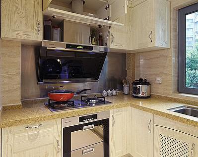 60平饺子馆厨房设计图：空间利用与实用性兼具的装修方案