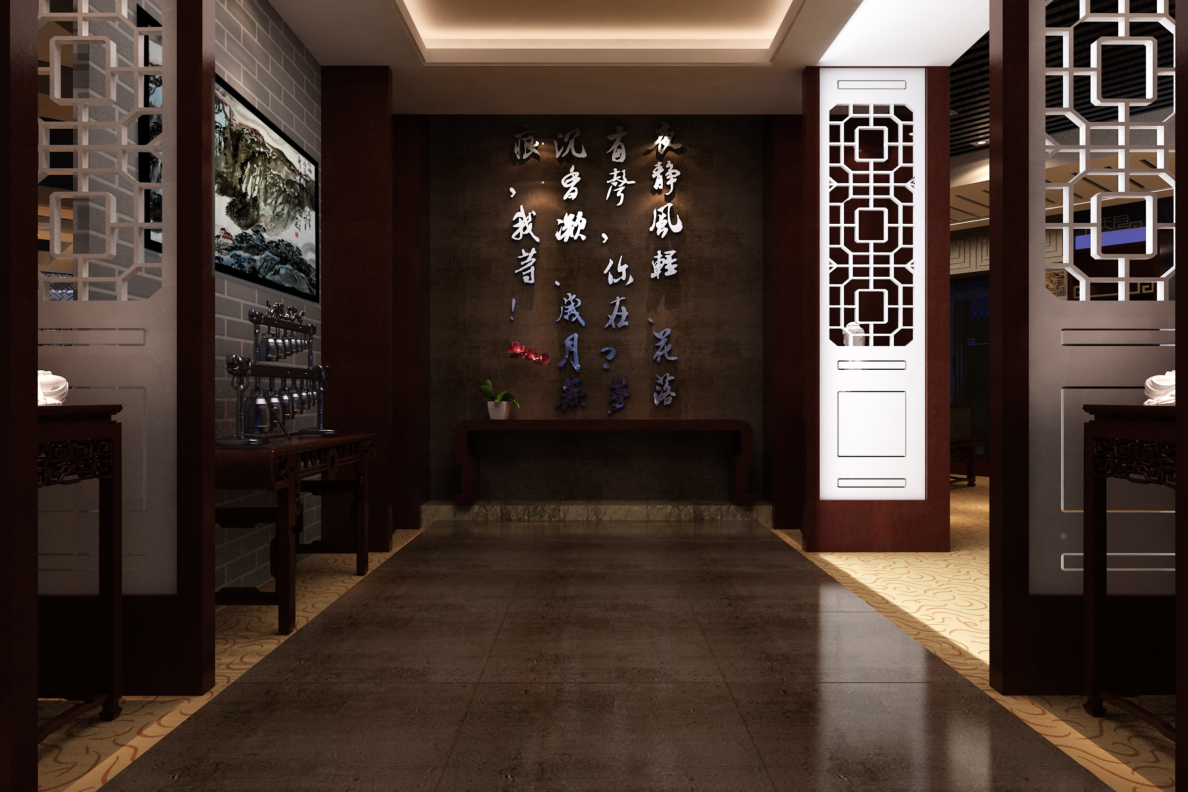 重庆米线店装修效果图展示与设计灵感