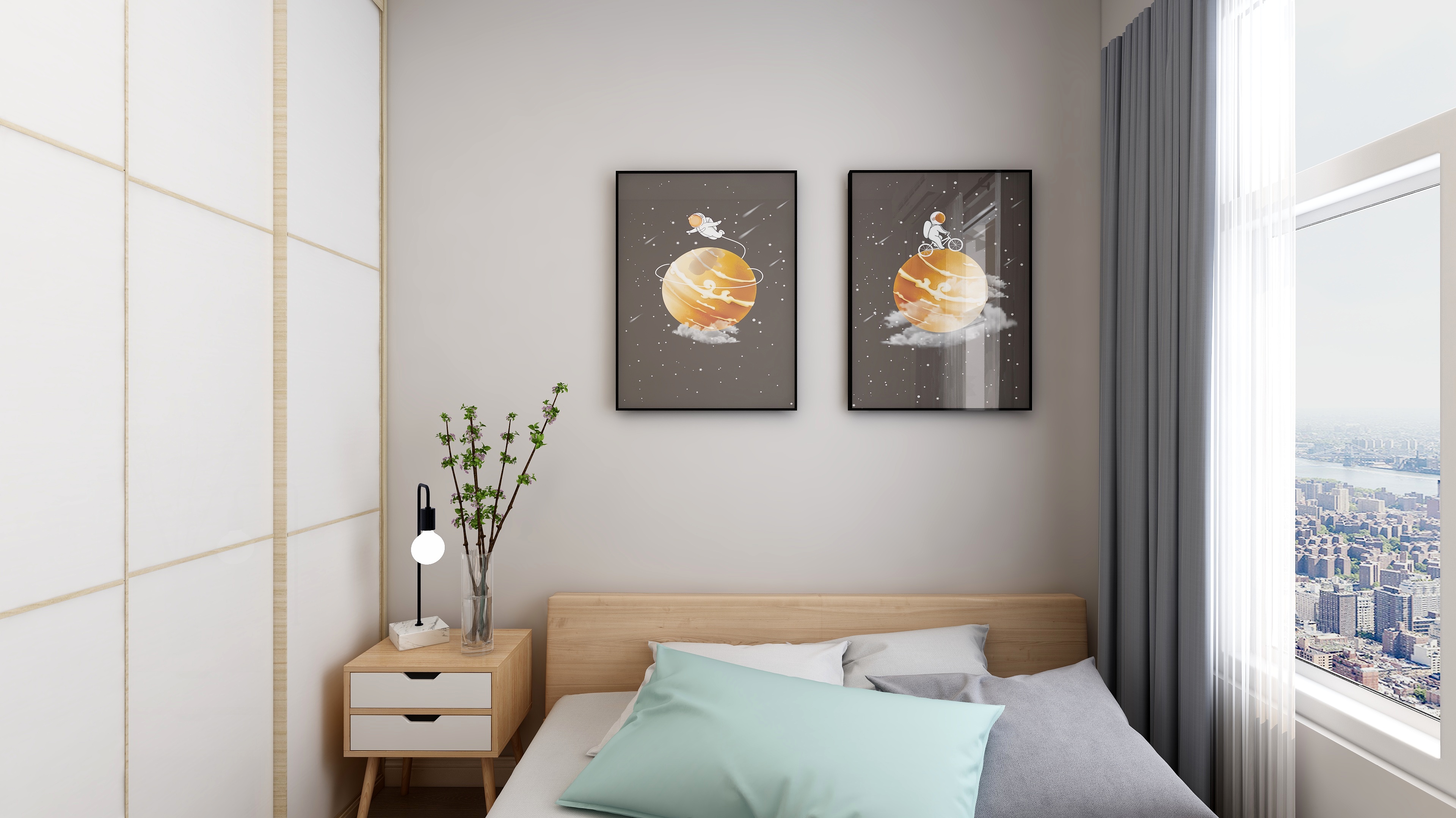 如何选择完美16:9比例卧室装饰图片