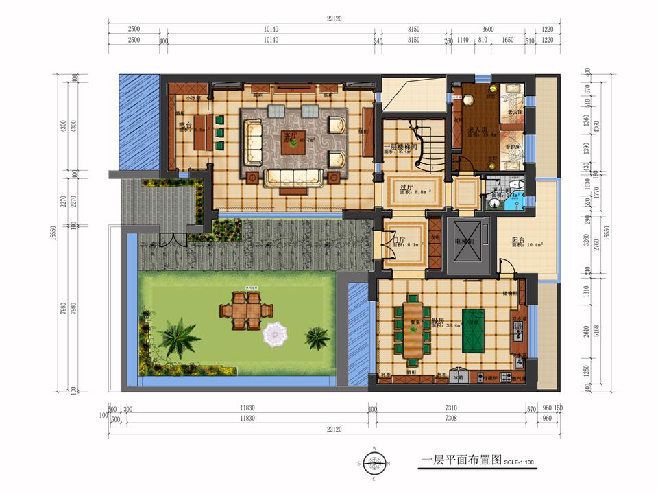 半截瓦房半截草户型图设计解析与装修指南
