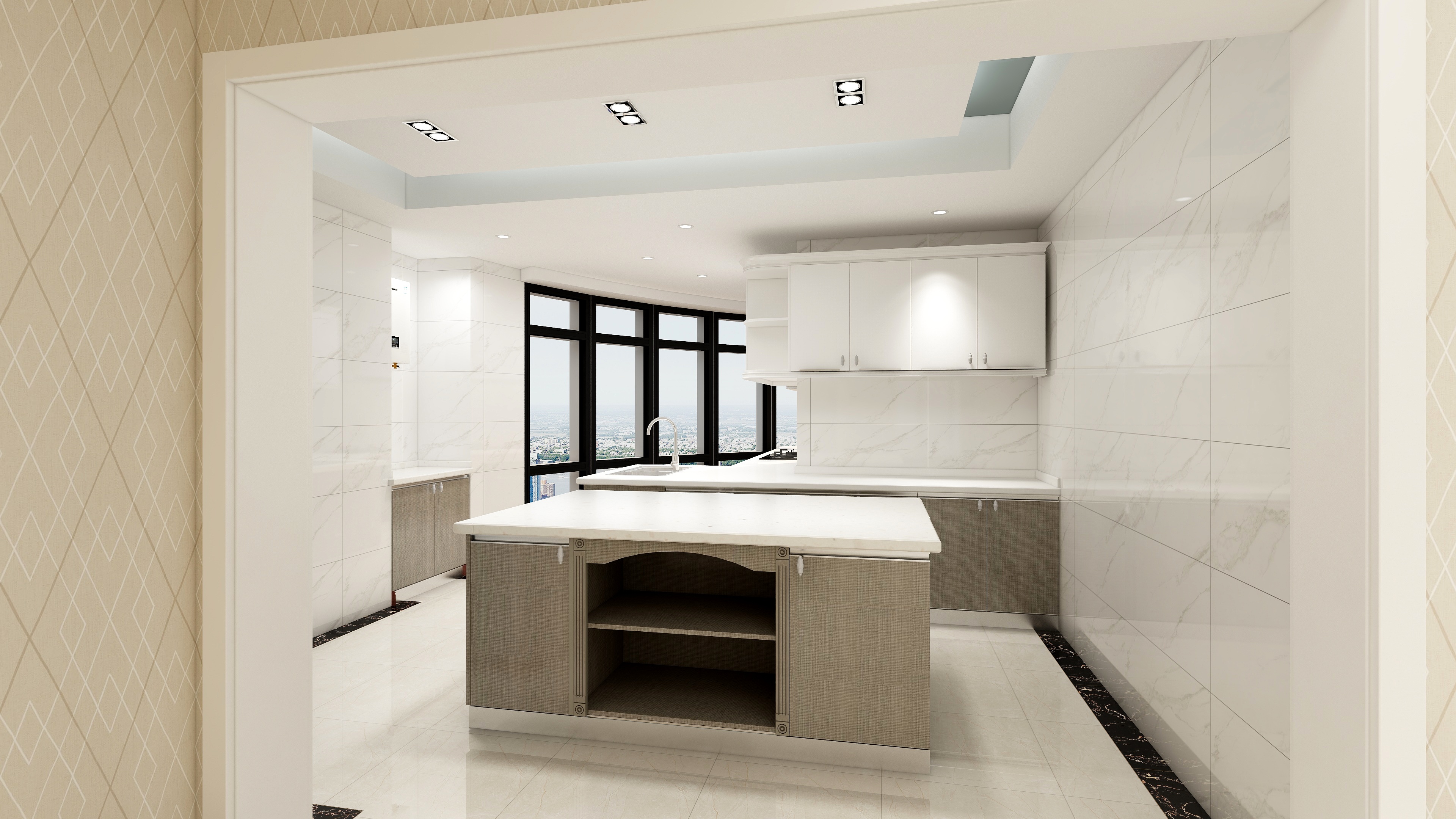 别墅厨房外置设计，美观与实用兼备