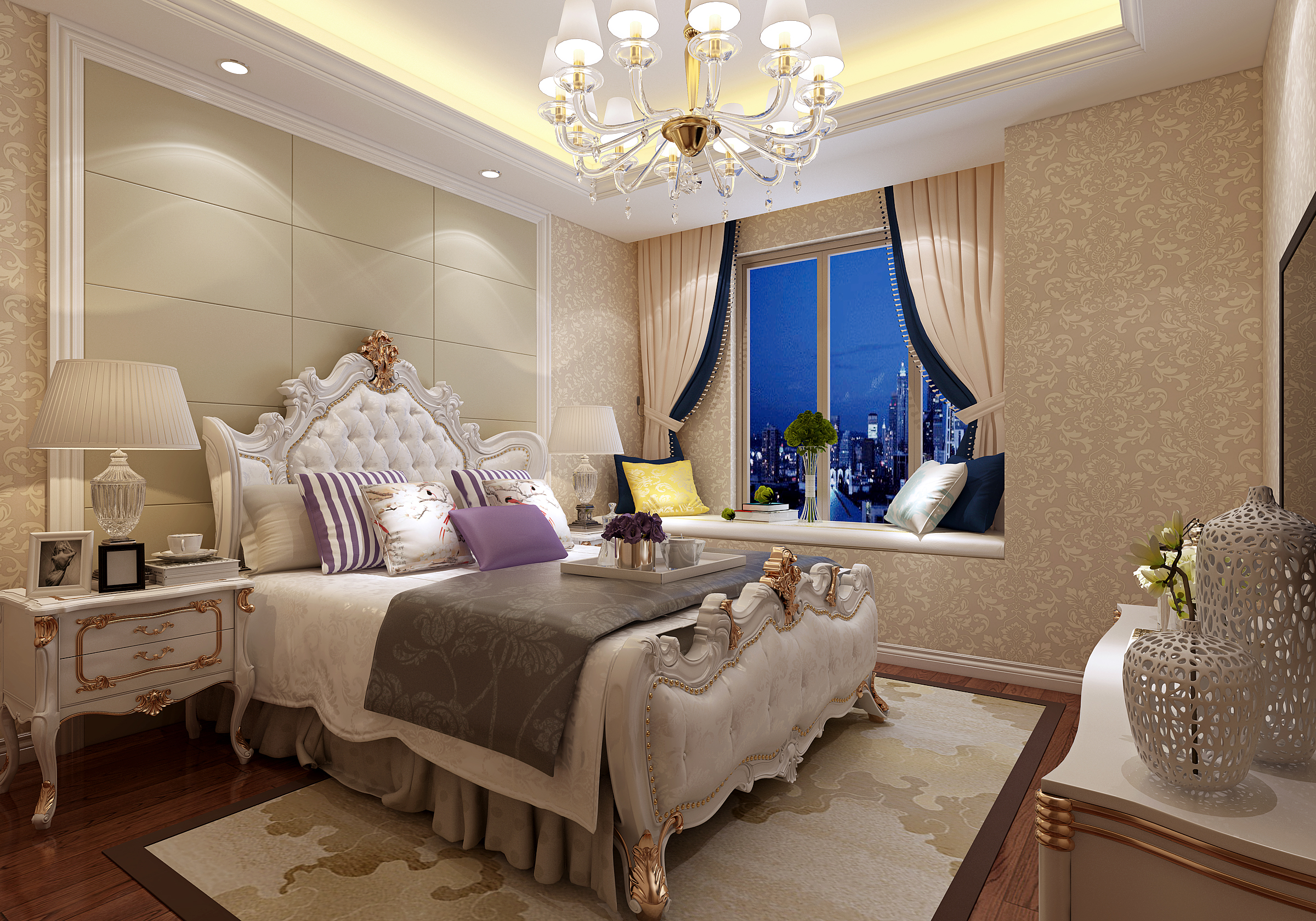 奶油风卧室装修效果图，打造温馨舒适空间的灵感指南