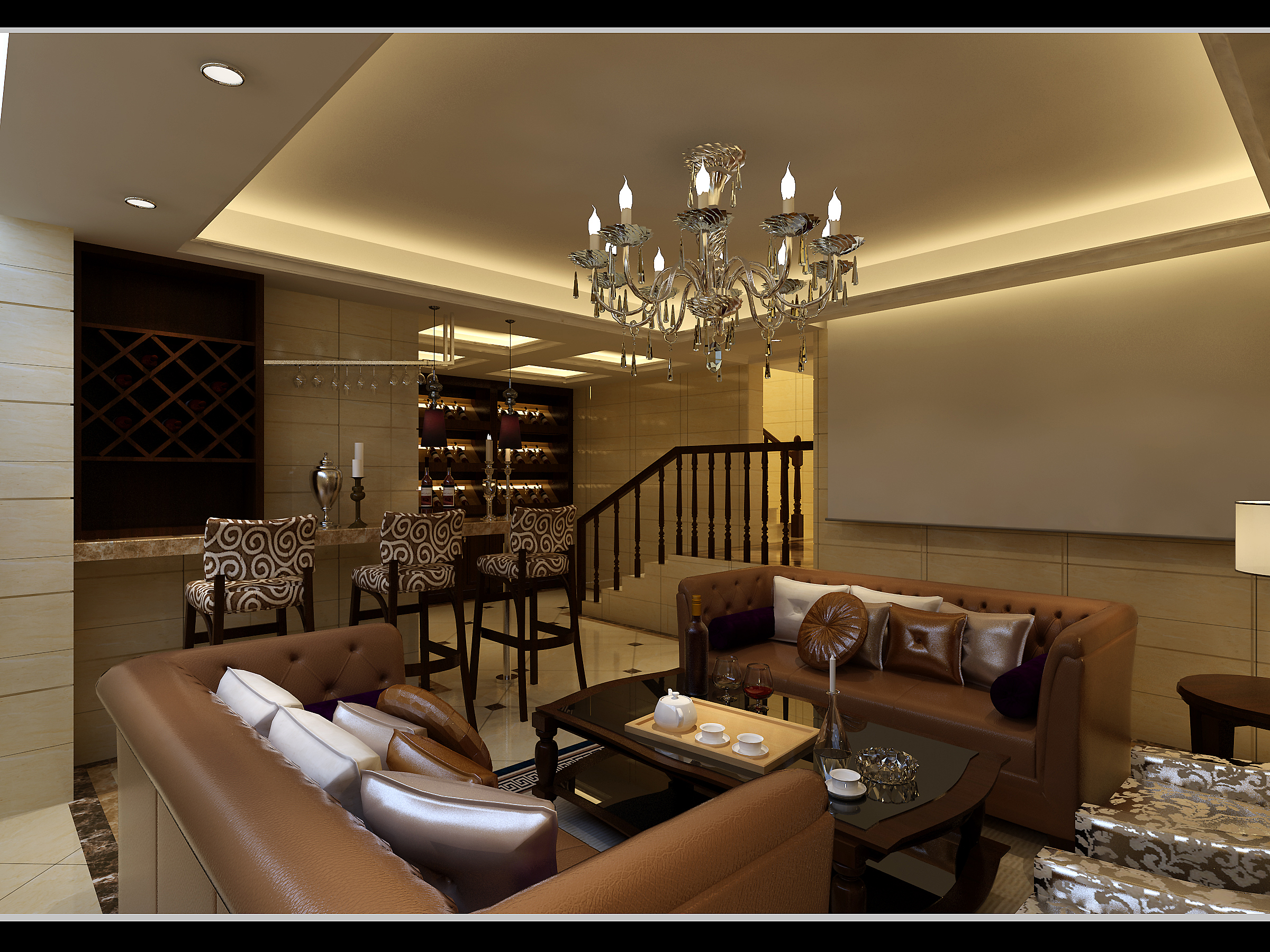 酒专卖店装修效果图赏析与设计灵感
