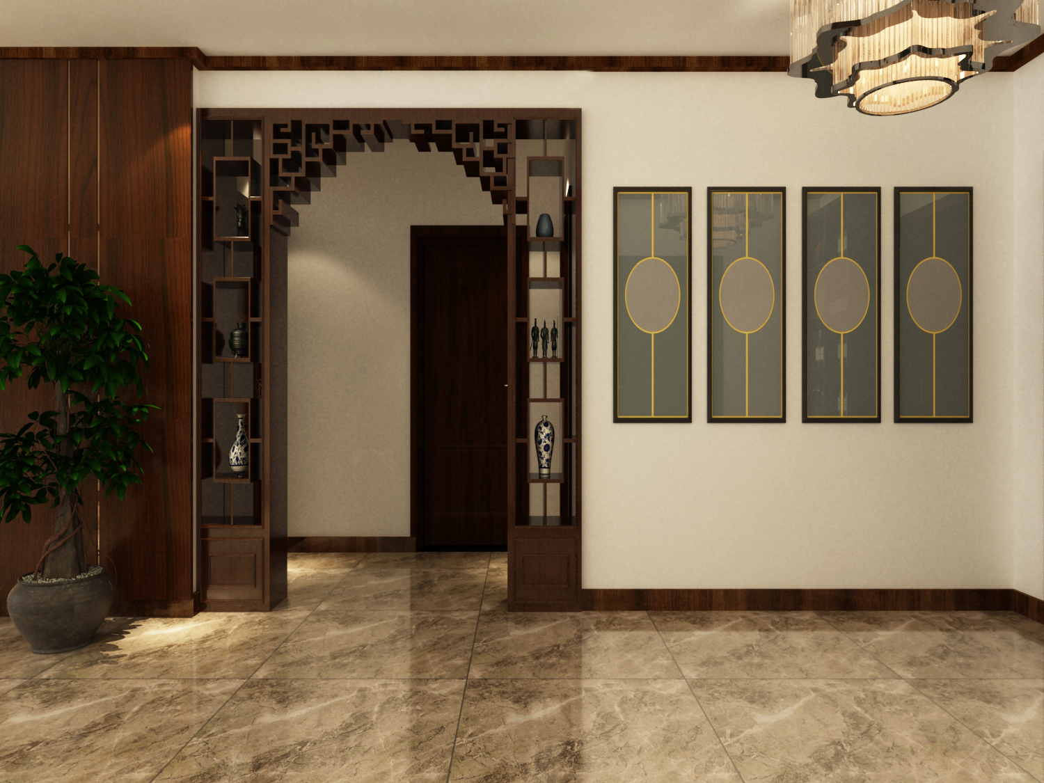 蒙娜丽莎10686瓷砖效果图体验：打造独特家装魅力