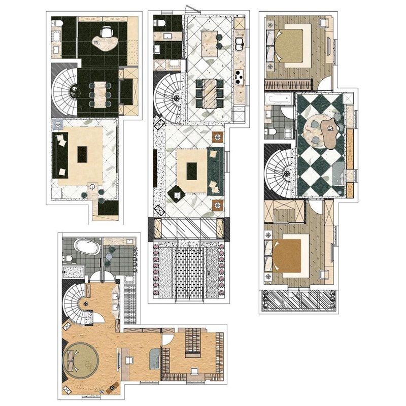 探索古建鸟瞰布局实景图的设计艺术与魅力