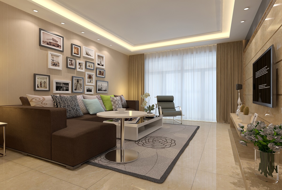 153平方米三室两厅两卫装修效果图指南：大空间舒适家居设计