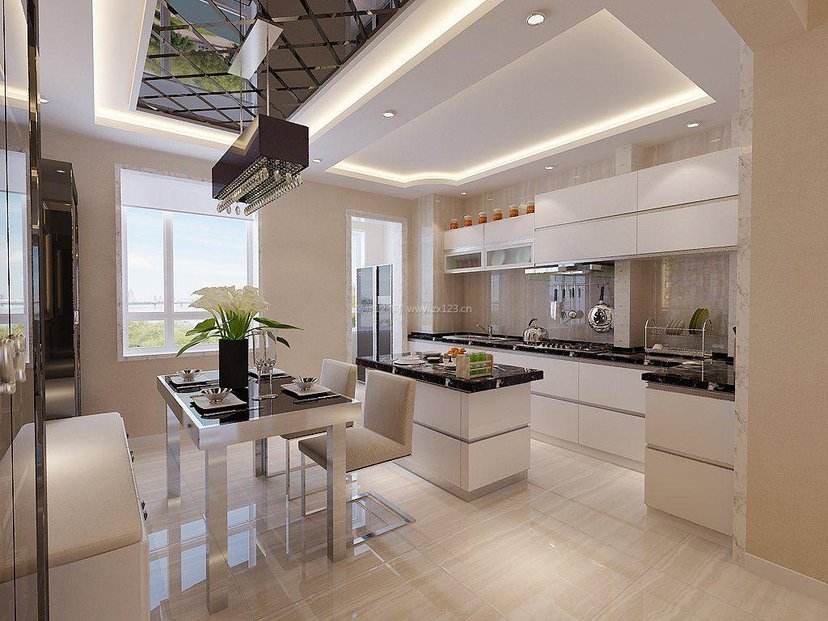 开放式厨房餐厅选择铝合金板吊顶好吗？优缺点解析