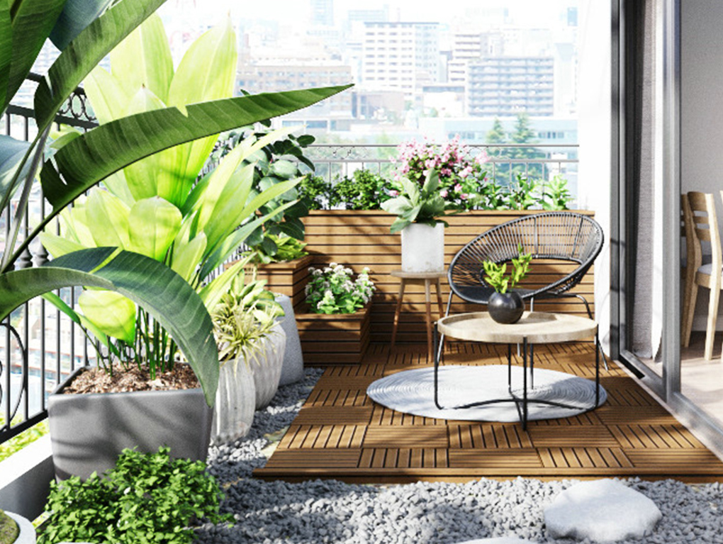 3平小阳台花园实景图片：打造你的小绿洲