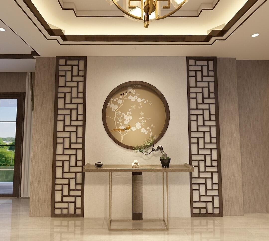 中式大理石垭口设计灵感与效果图精选