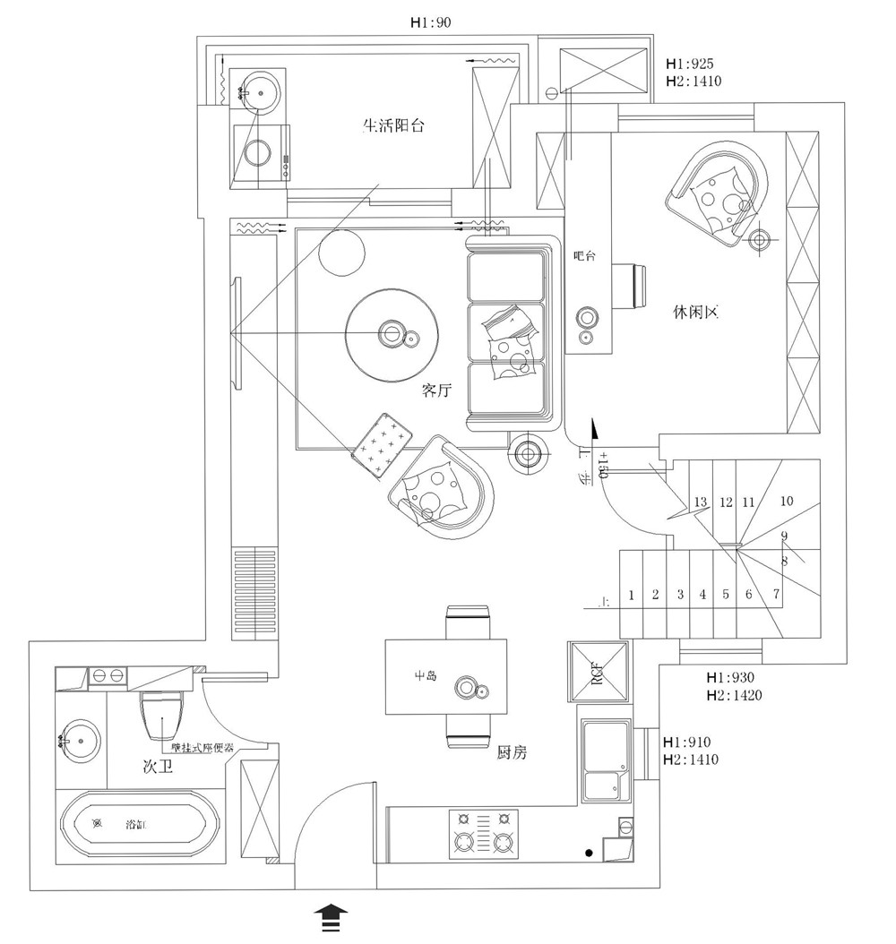 厨房插座位置图设计与布置建议