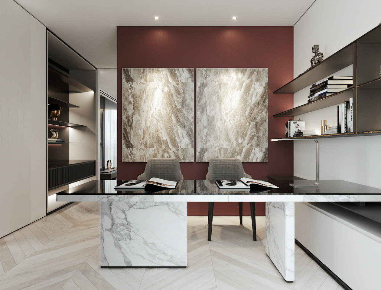 酒柜大理石颜色搭配技巧，更显高端品味