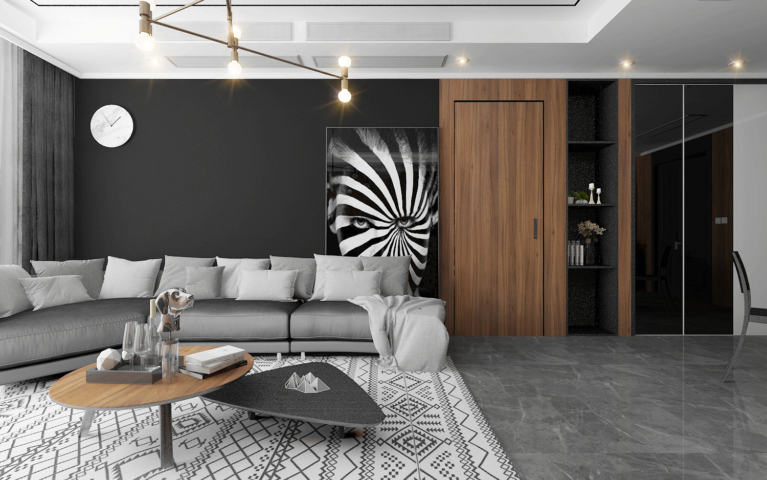 烟灰棕色效果图设计灵感，打造高级家居氛围