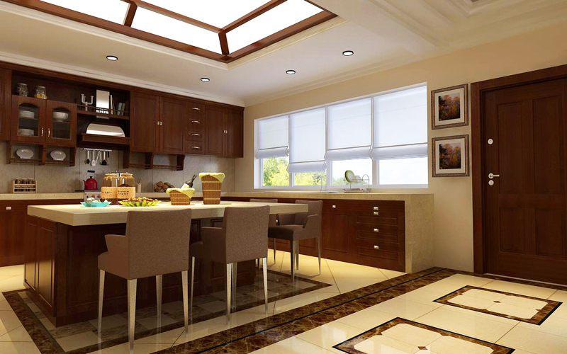 胡桃木色厨房餐厅设计灵感与案例