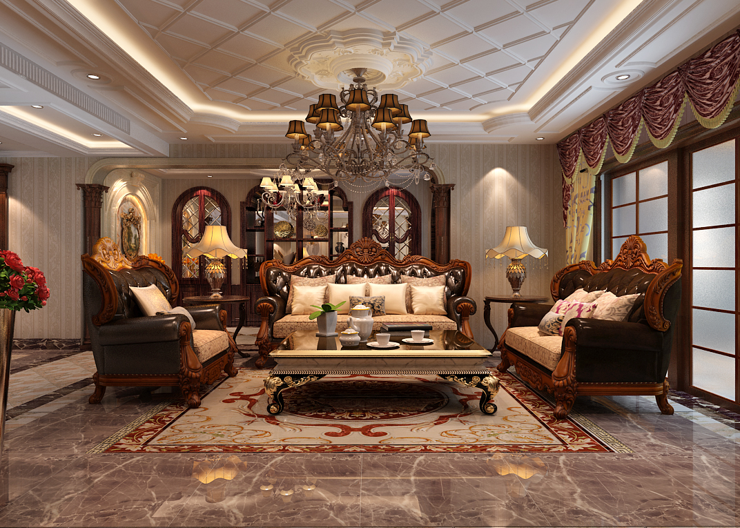 仿古地砖装修效果图，让您的家更具古典韵味