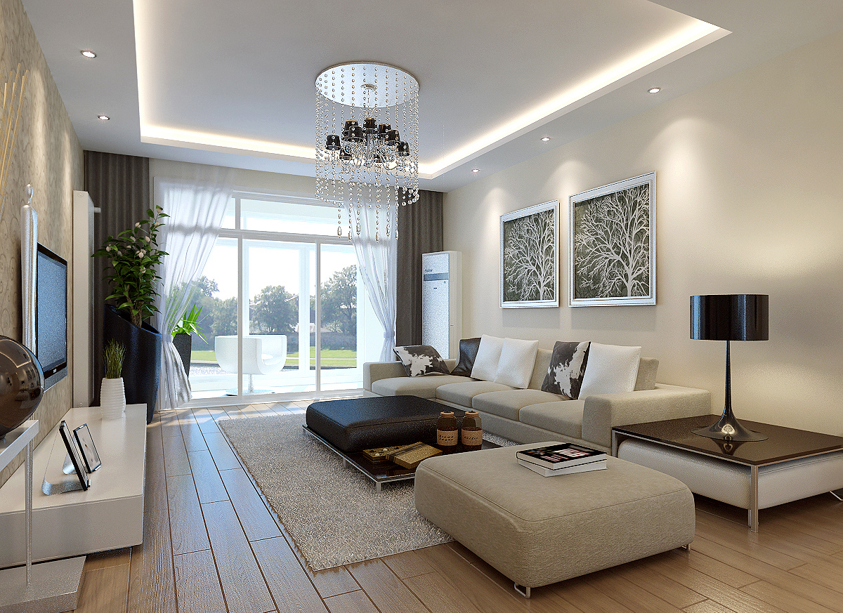 二层楼白色别墅装修设计方案